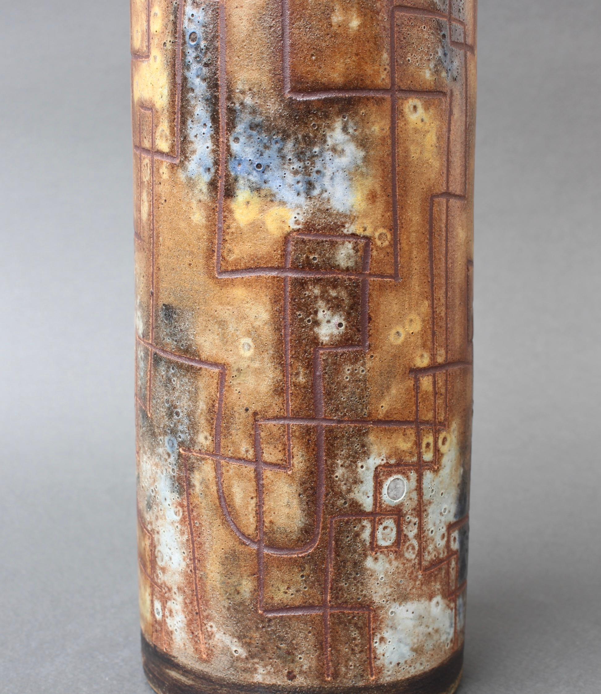 Vintage French Ceramic Flower Vase by Alexandre Kostanda, circa 1960s 5