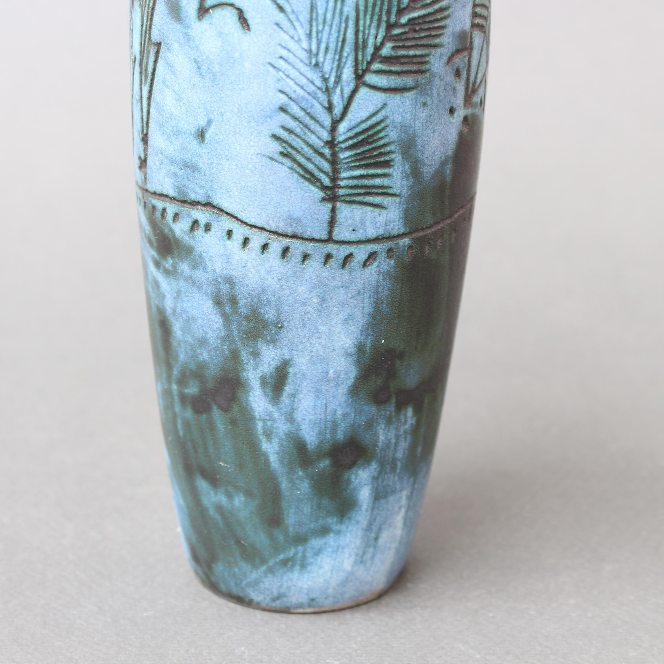 Vintage French Ceramic Flower Vase by Jacques Blin (circa 1950s) - Small For Sale 8