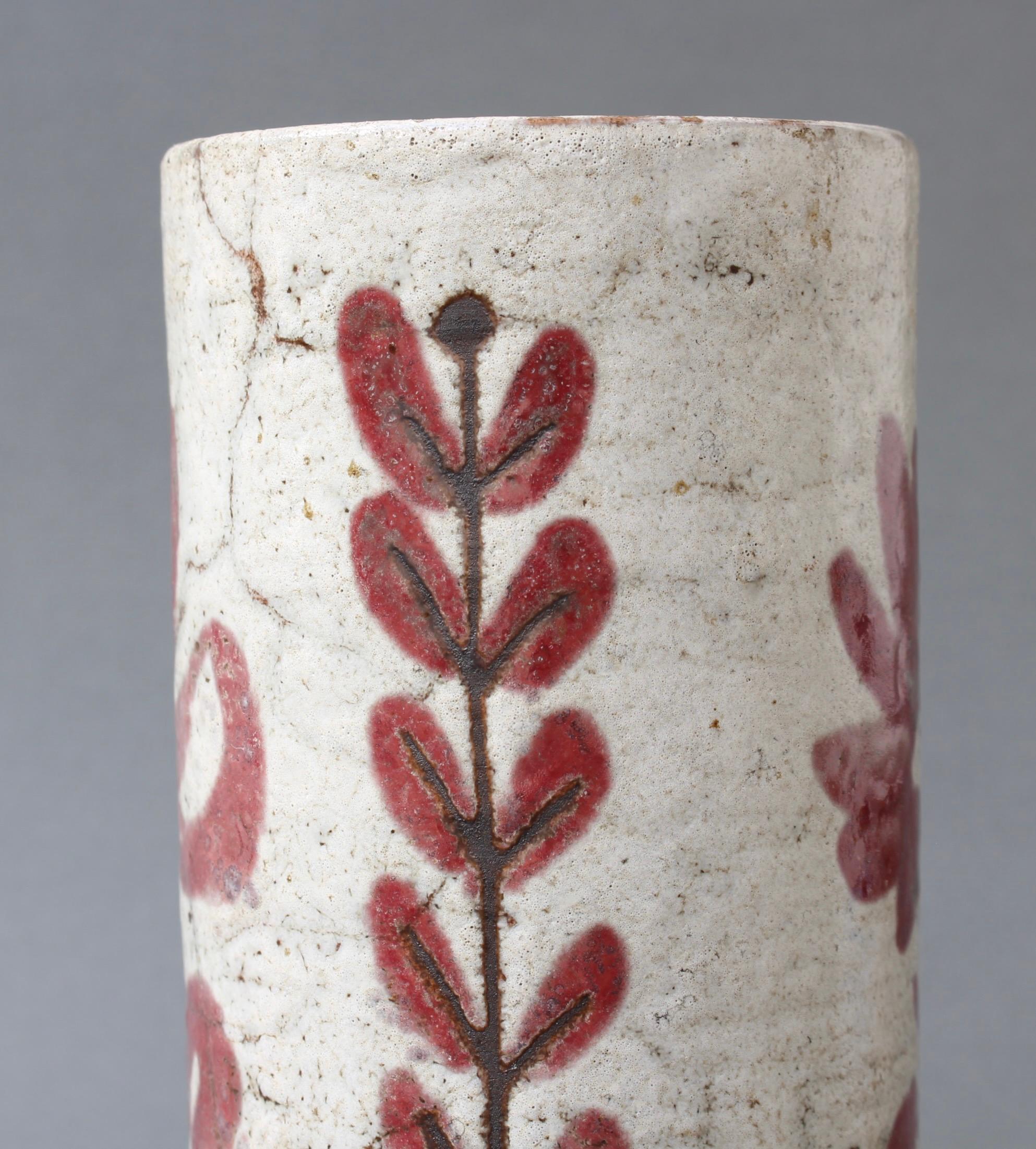 Vintage French Ceramic Flower Vase by Le Mûrier 'circa 1960s' 4