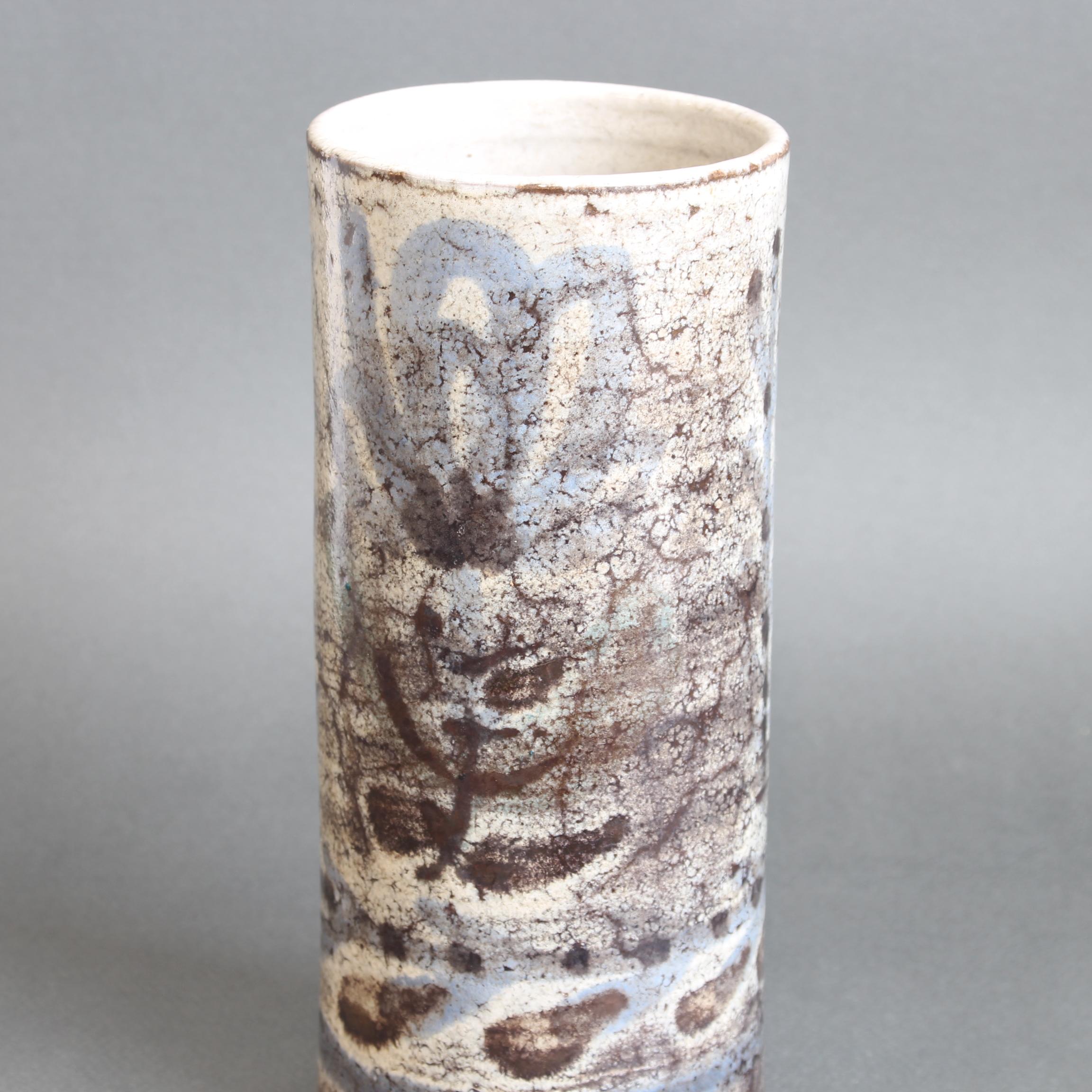 Französische Blumenvase aus Keramik von Le Mûrier (ca. 1960er Jahre) im Angebot 5
