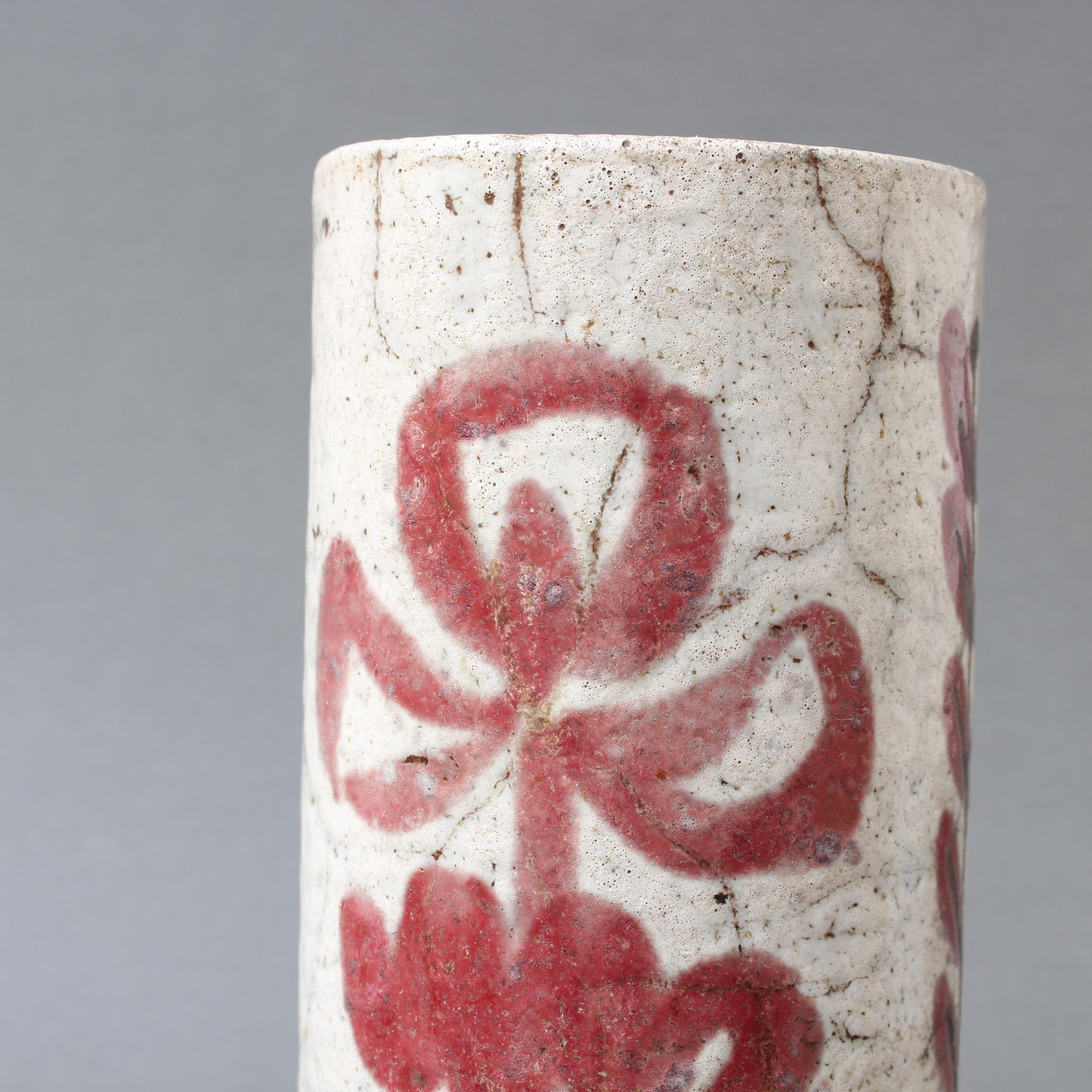 Vintage French Ceramic Flower Vase by Le Mûrier 'circa 1960s' 5