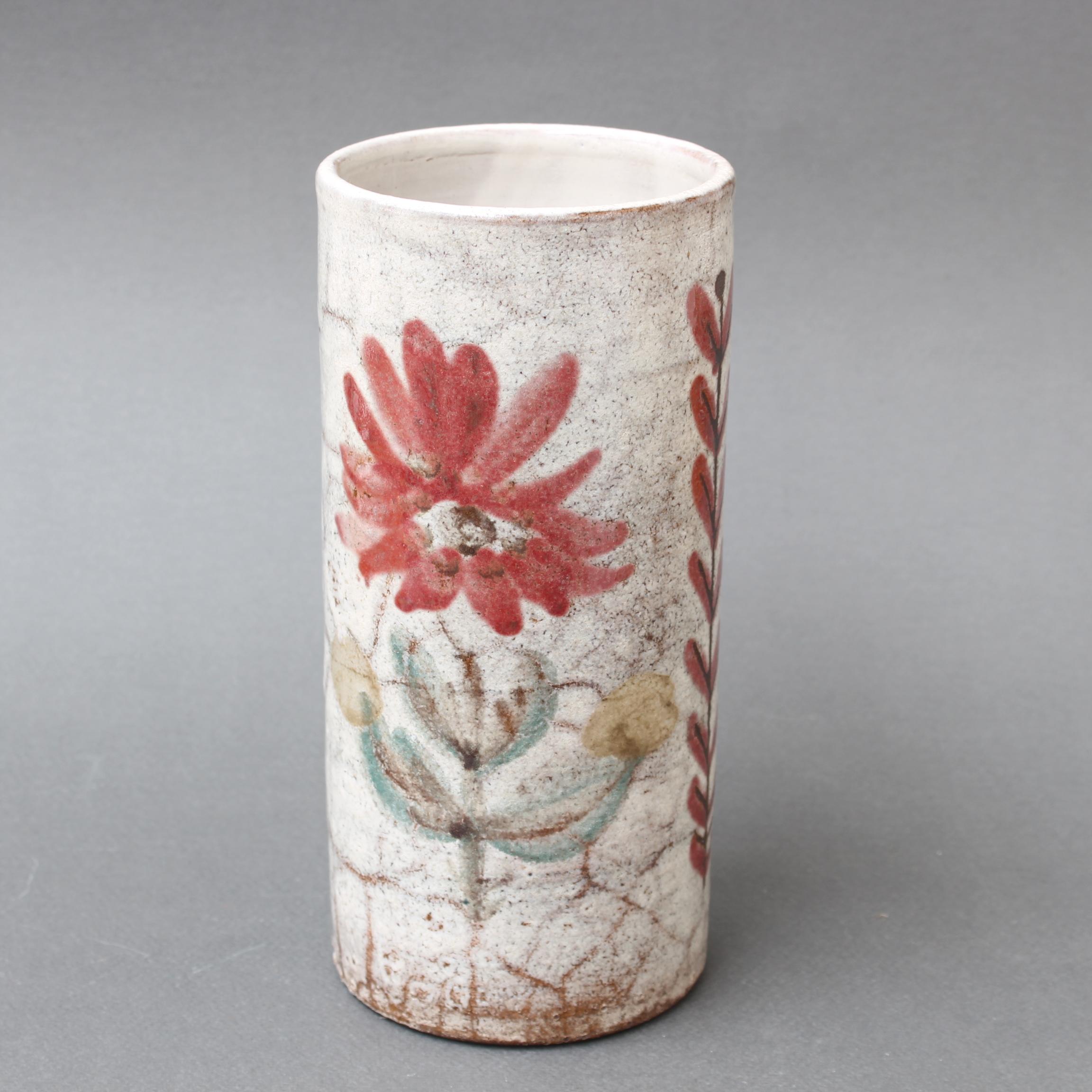 Vintage French Ceramic Flower Vase by Le Mûrier (circa 1960s) In Good Condition In London, GB