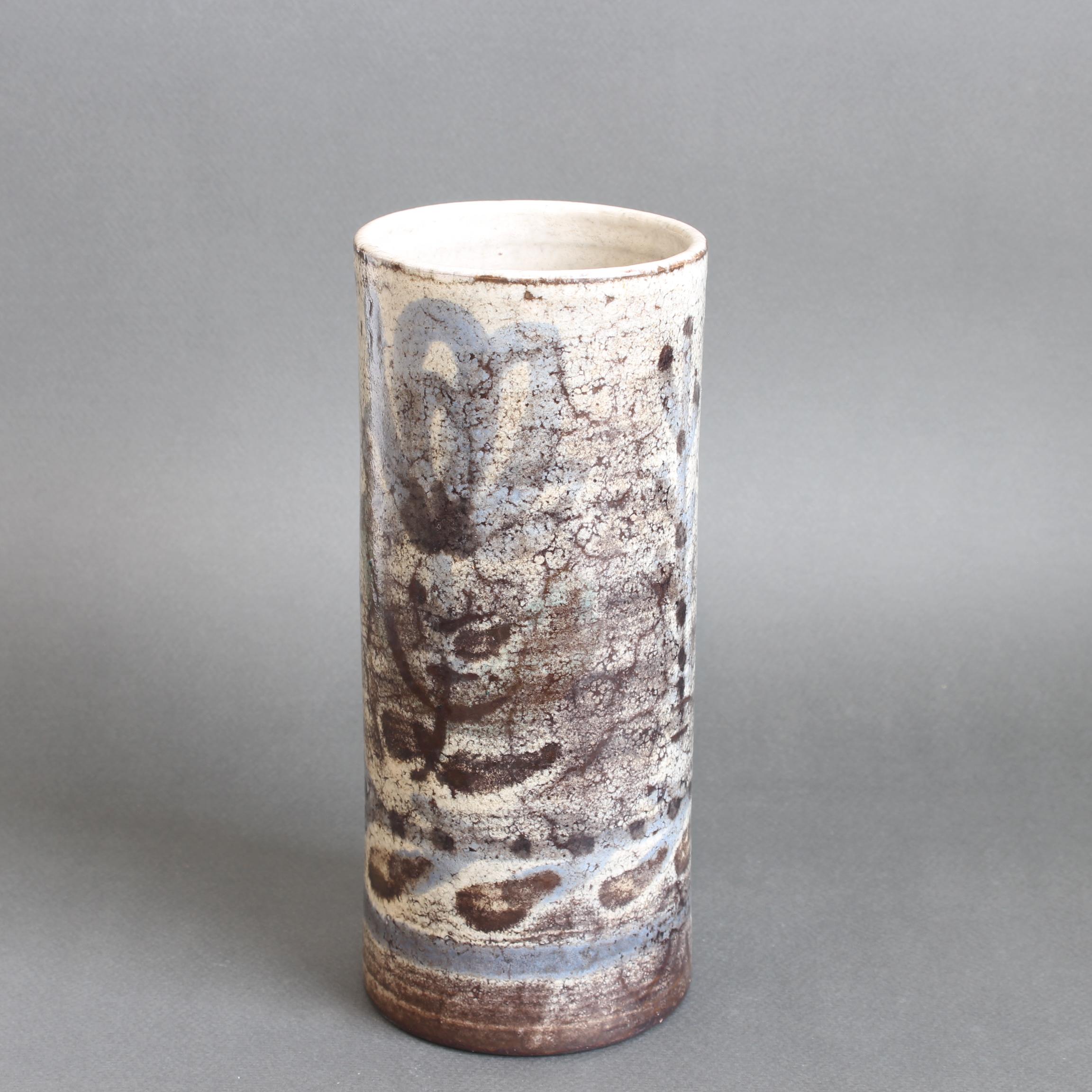Französische Blumenvase aus Keramik von Le Mûrier (ca. 1960er Jahre) im Zustand „Gut“ im Angebot in London, GB