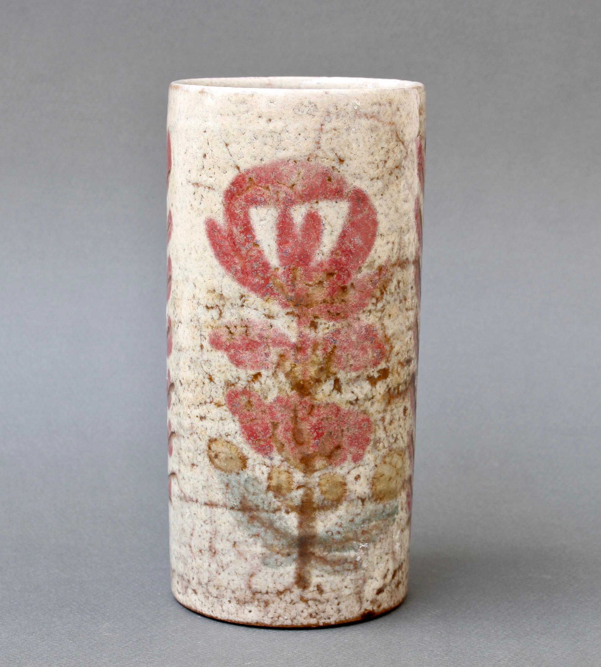 Vintage French Ceramic Flower Vase by Le Mûrier (circa 1960s) In Good Condition In London, GB