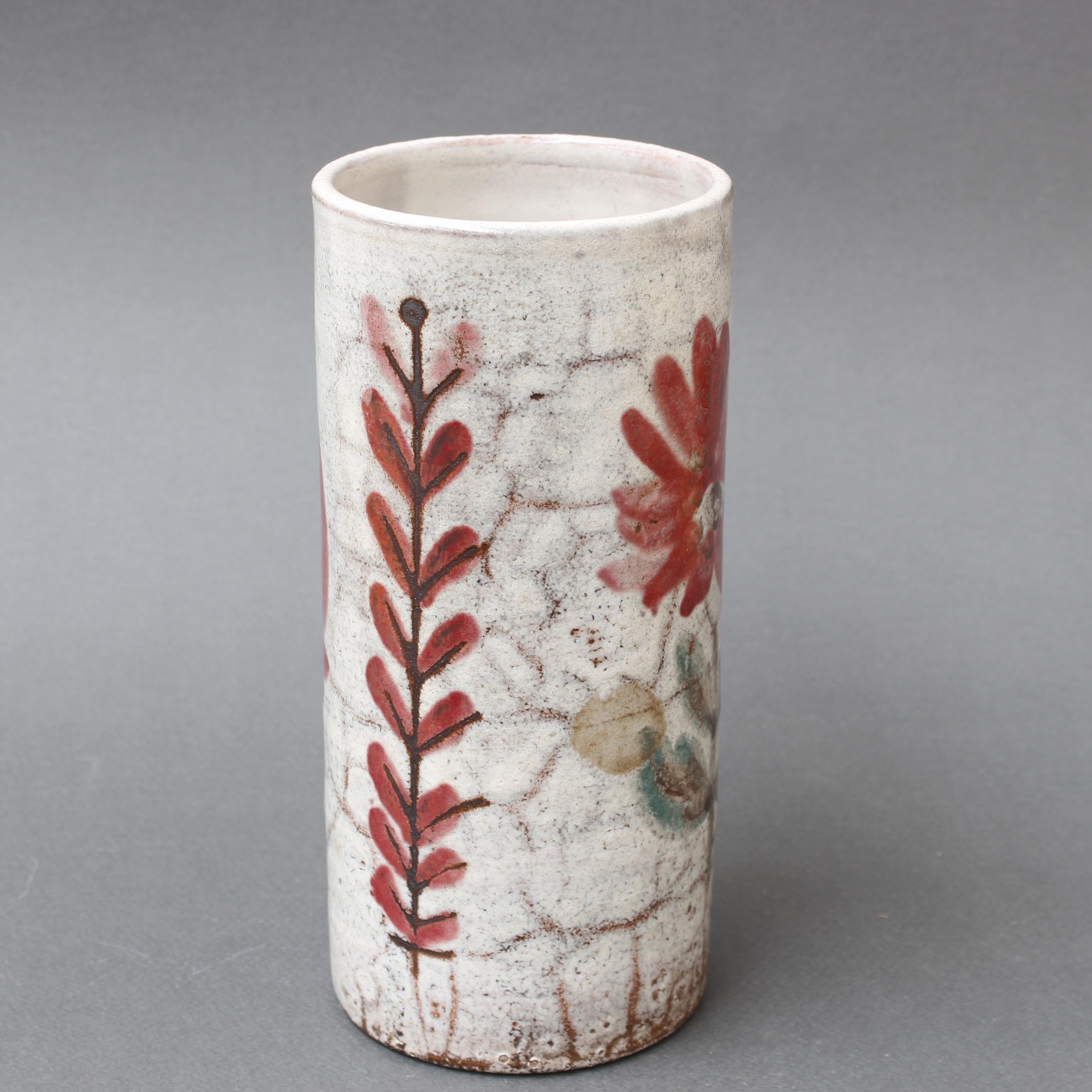 Mid-20th Century Vintage French Ceramic Flower Vase by Le Mûrier (circa 1960s)
