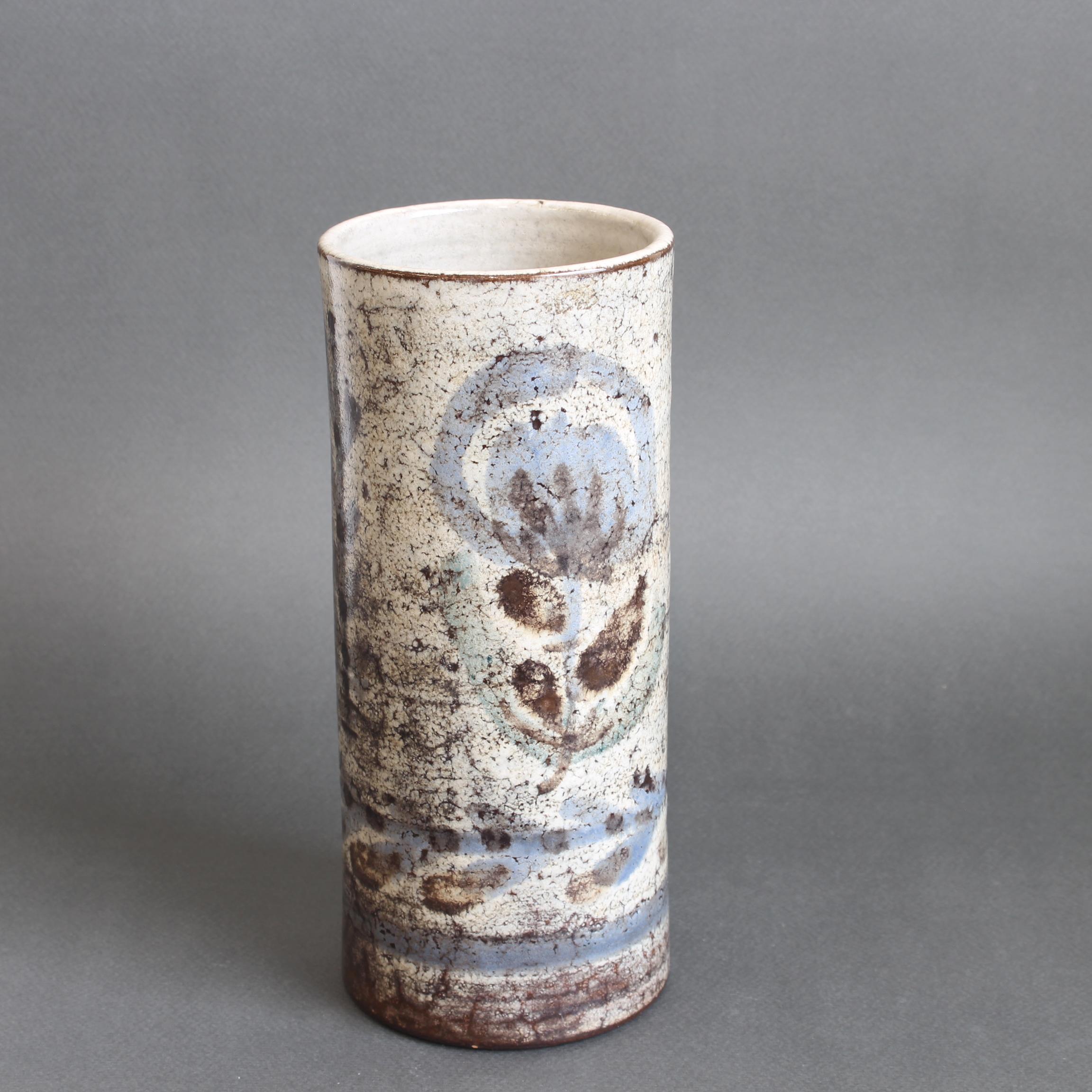 Französische Blumenvase aus Keramik von Le Mûrier (ca. 1960er Jahre) im Angebot 1