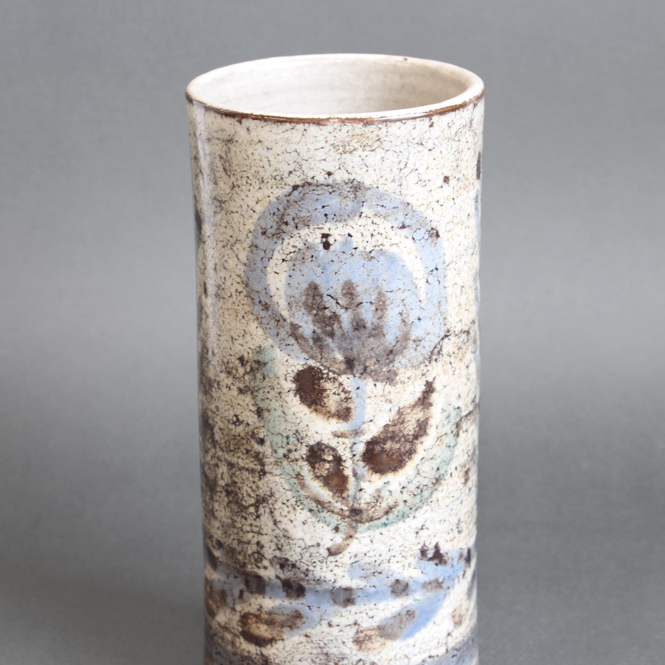 Französische Blumenvase aus Keramik von Le Mûrier (ca. 1960er Jahre) im Angebot 3