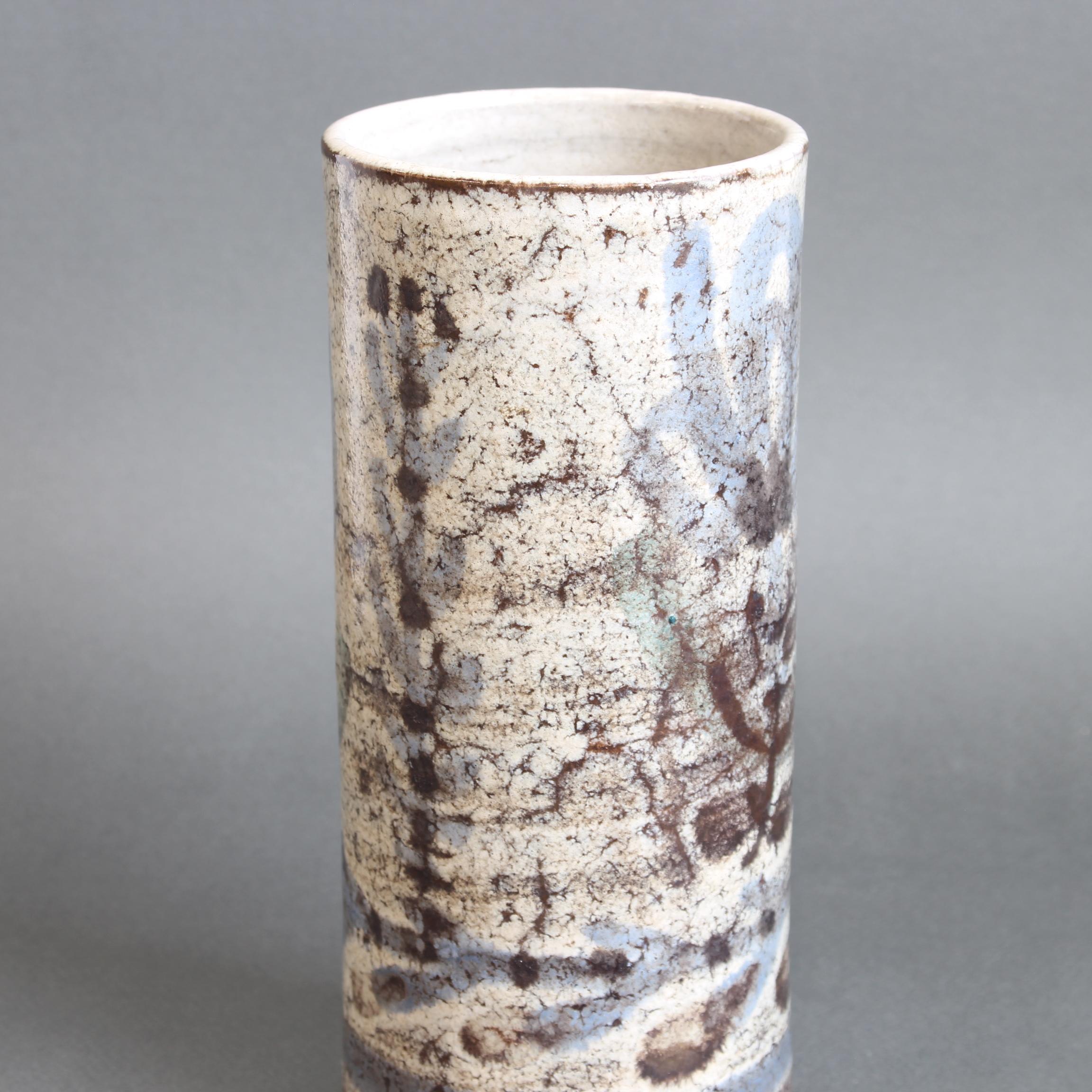 Französische Blumenvase aus Keramik von Le Mûrier (ca. 1960er Jahre) im Angebot 4