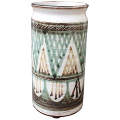 Vintage French Ceramic Flower Vase by Michel Barbier 'circa 1960s'