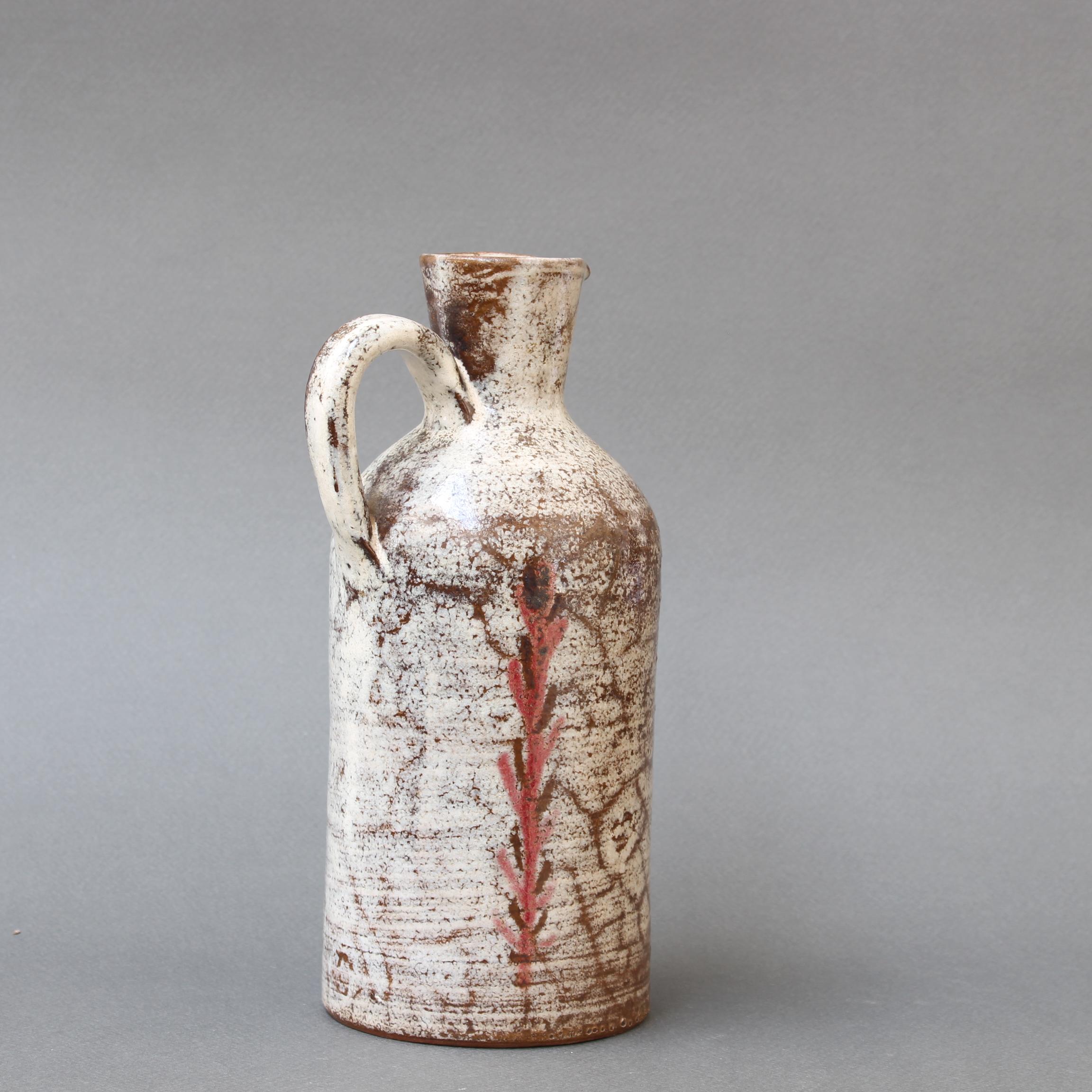 Mid-20th Century Vintage French Ceramic Jug by Le Mûrier 'circa 1960s' For Sale
