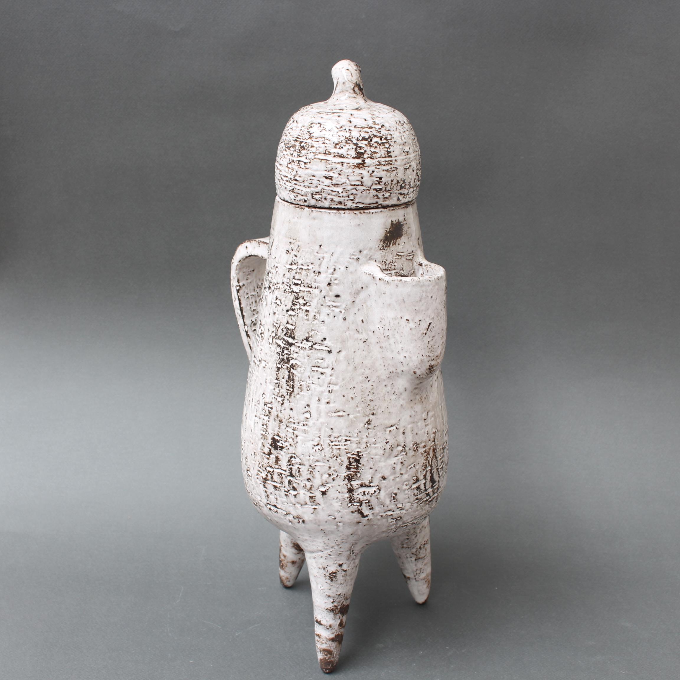 Jarra francesa vintage de cerámica con tapa de Gérard Hofmann (años 60) Francés en venta