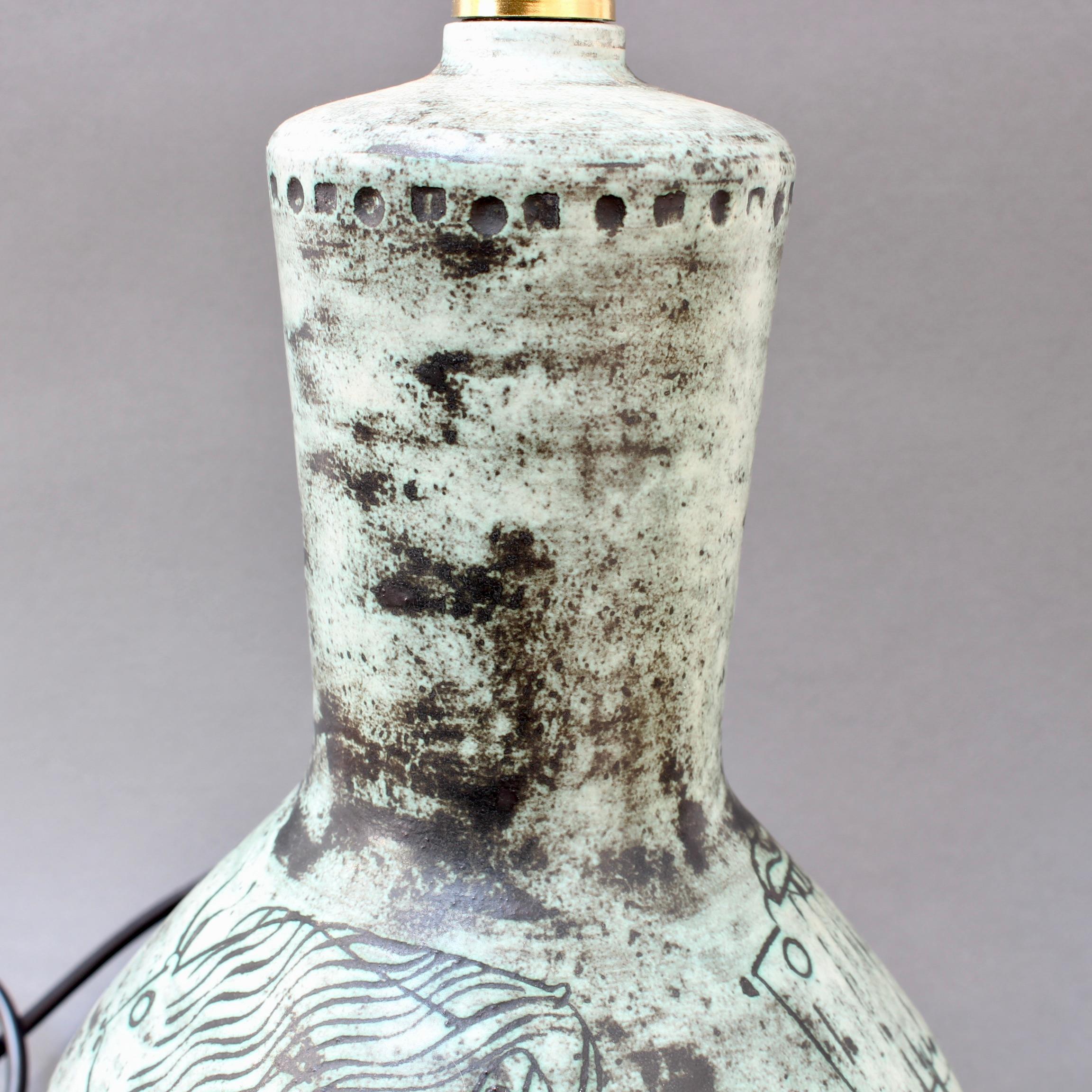 Vintage French Ceramic Lamp by Jacques Blin 'circa 1950s' 7