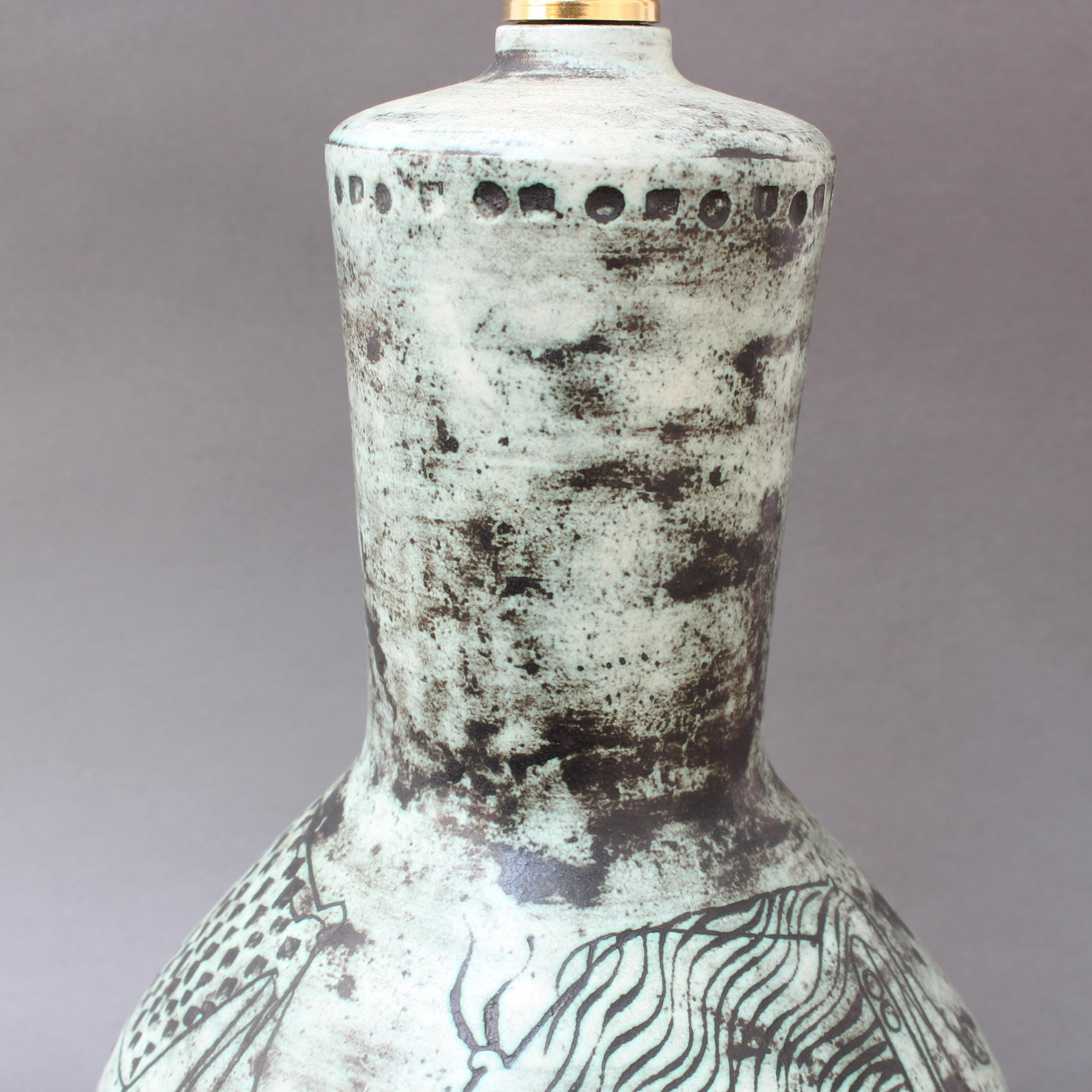 Vintage French Ceramic Lamp by Jacques Blin 'circa 1950s' 8