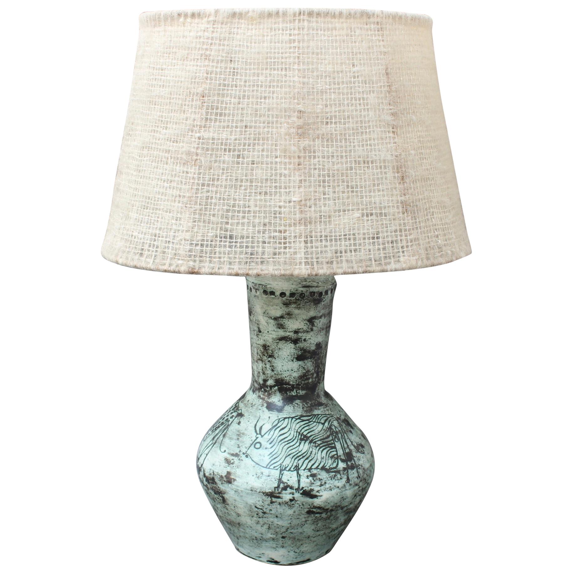Vintage French Ceramic Lamp by Jacques Blin 'circa 1950s'