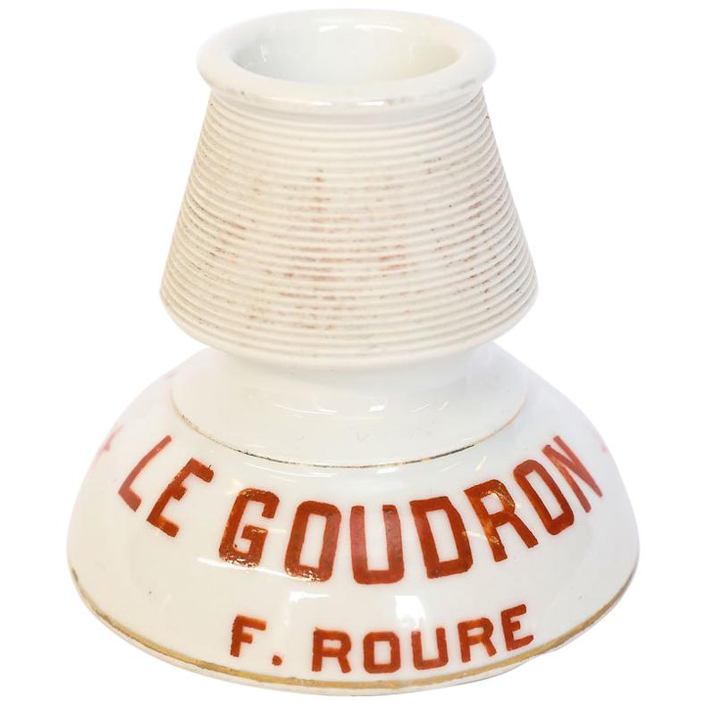 Vintage French Ceramic Match Striker