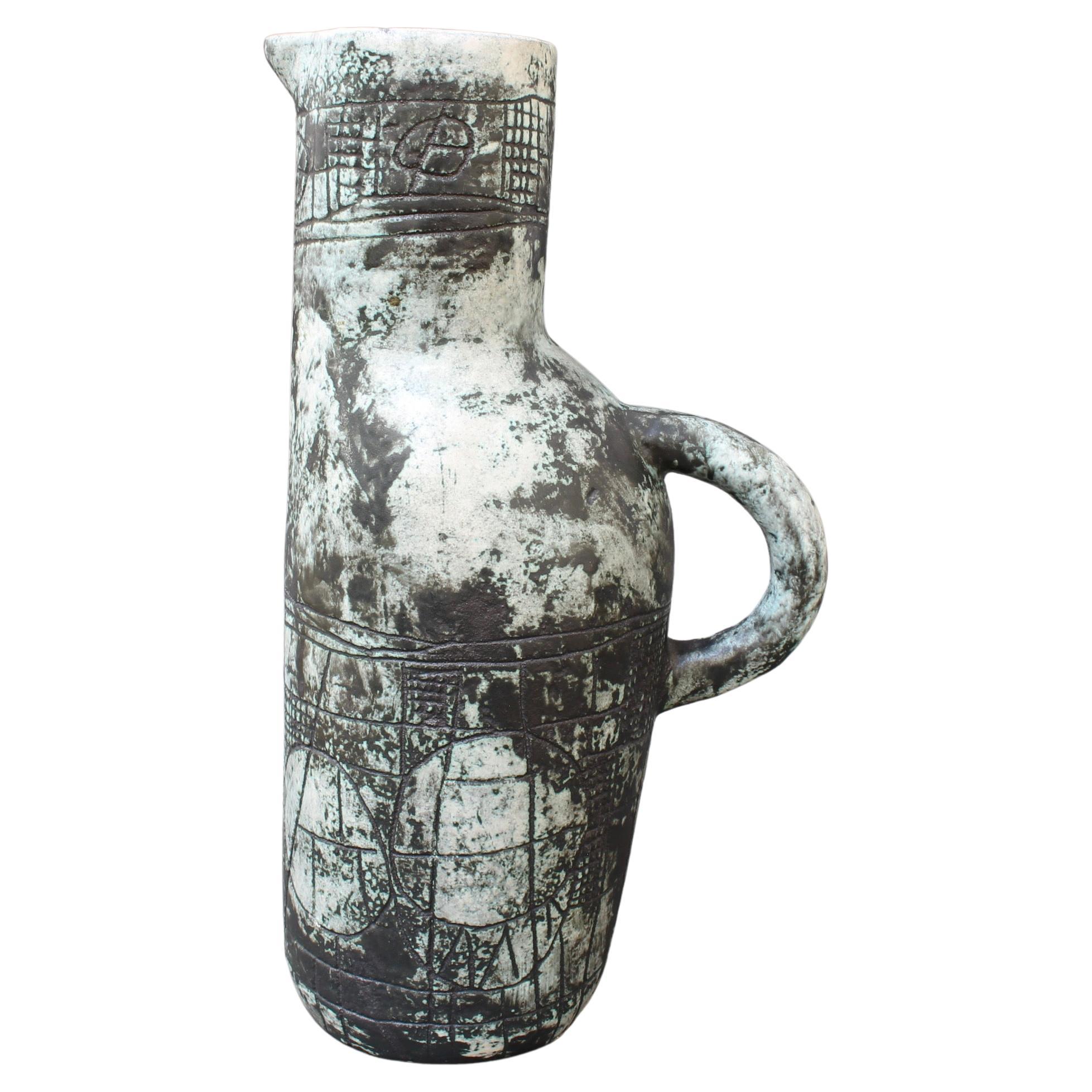 Vintage French Ceramic Pitcher by Jacques Blin, circa 1960s