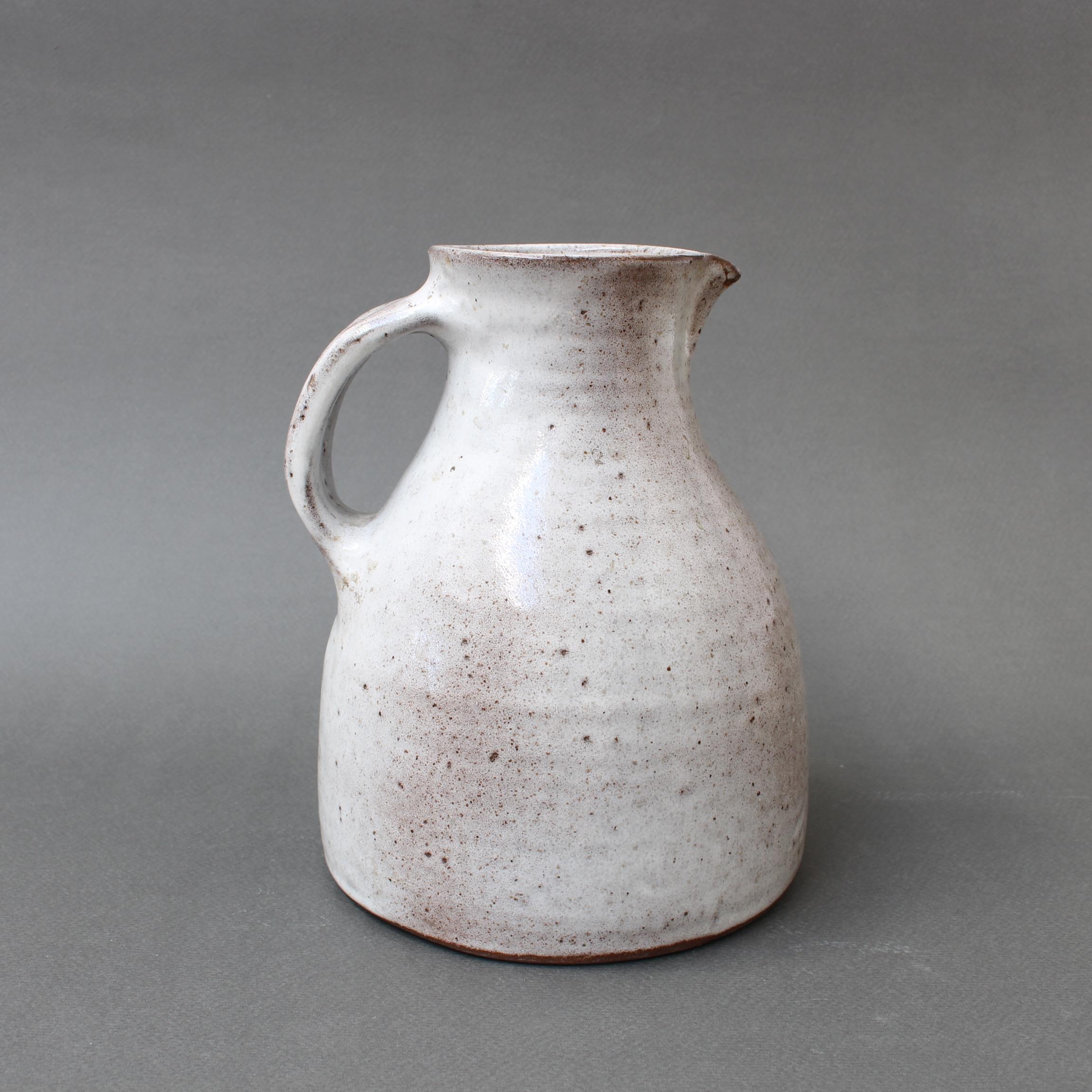 Mid-20th Century Vintage French Ceramic Pitcher by Jeanne & Norbert Pierlot 'circa 1960s'