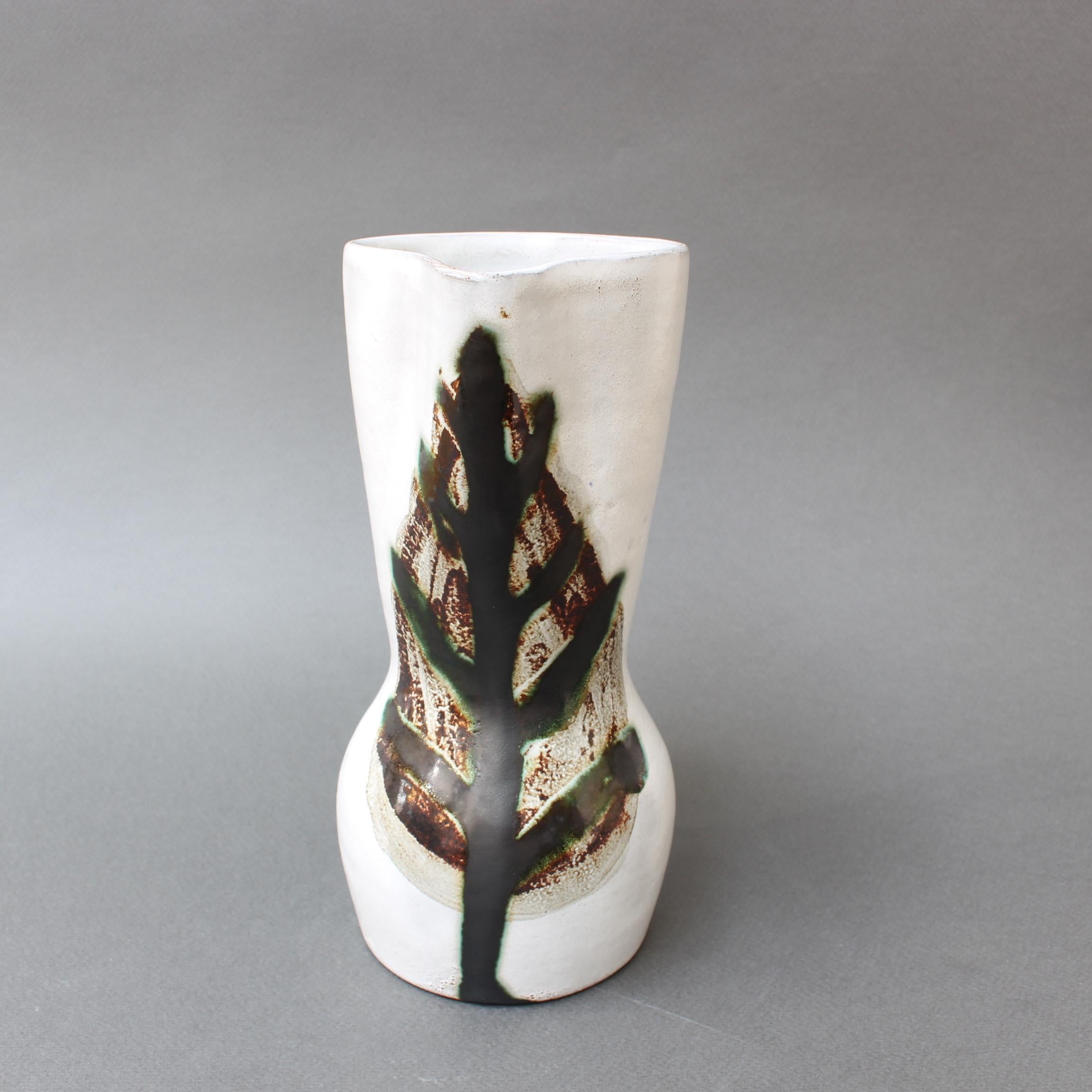 Vintage French Ceramic Pitcher by Le Grand Chêne, circa 1950s 2