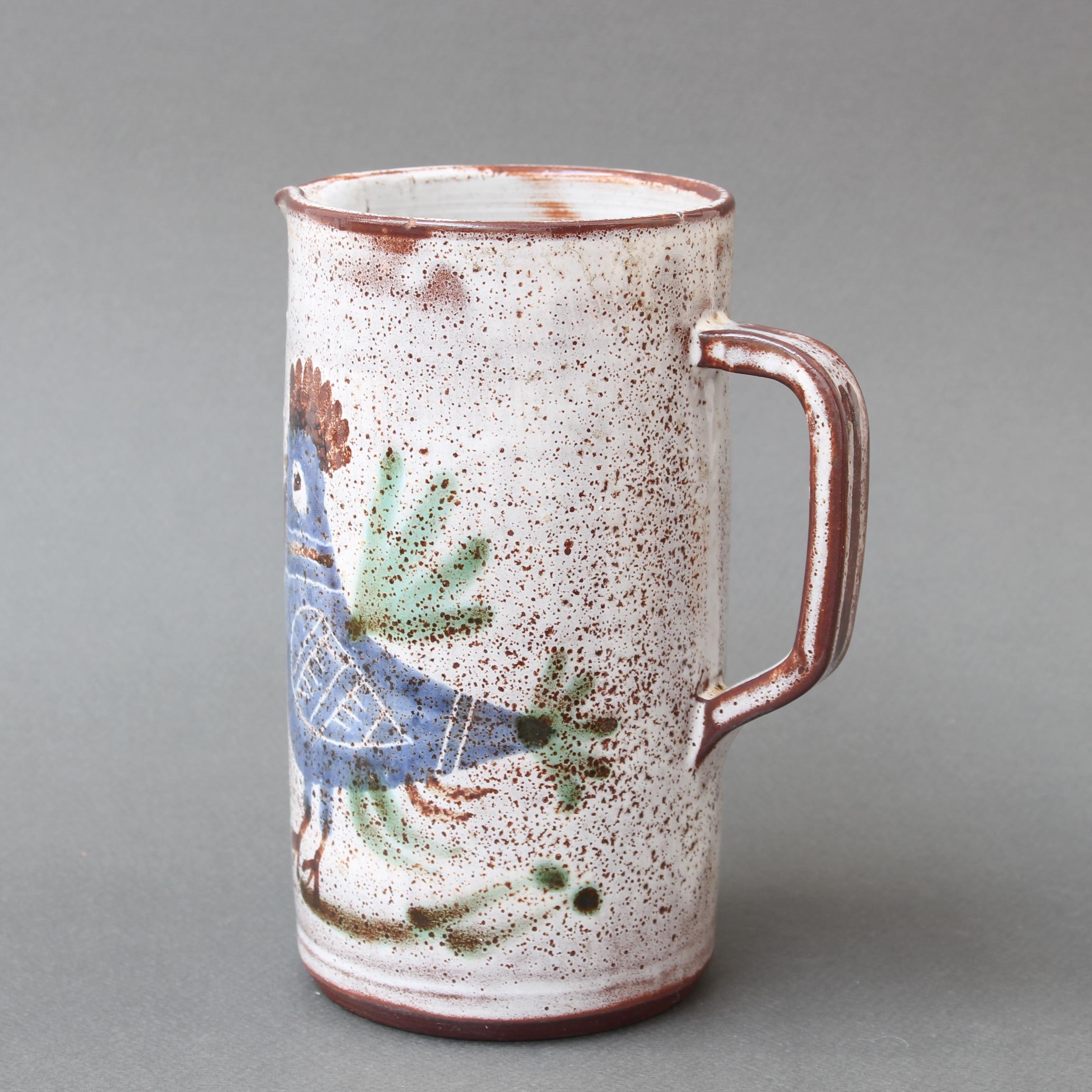 Vintage French Ceramic Pitcher by Michel Barbier (circa 1960s) In Good Condition In London, GB
