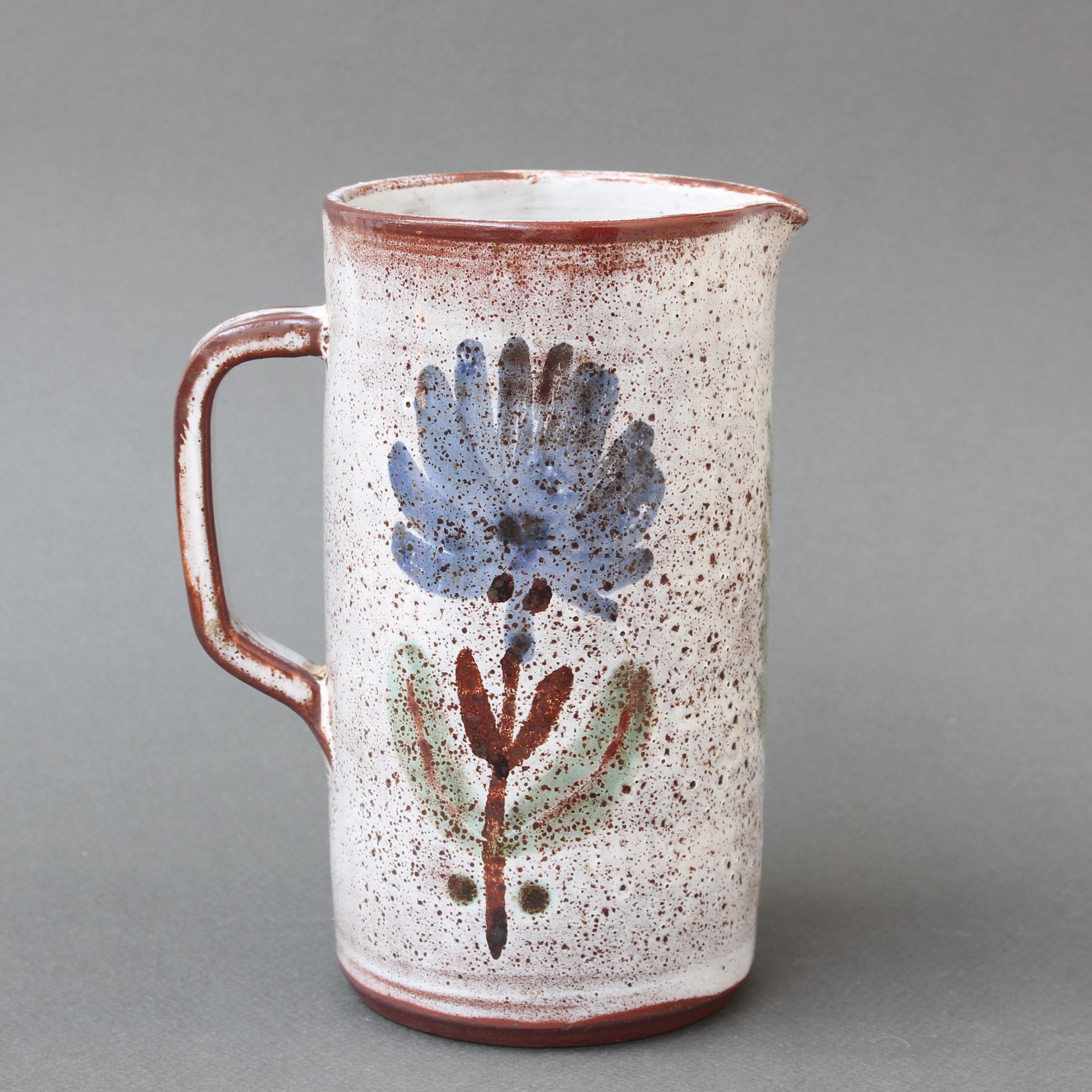 Vintage French Ceramic Pitcher by Michel Barbier (circa 1960s) 2