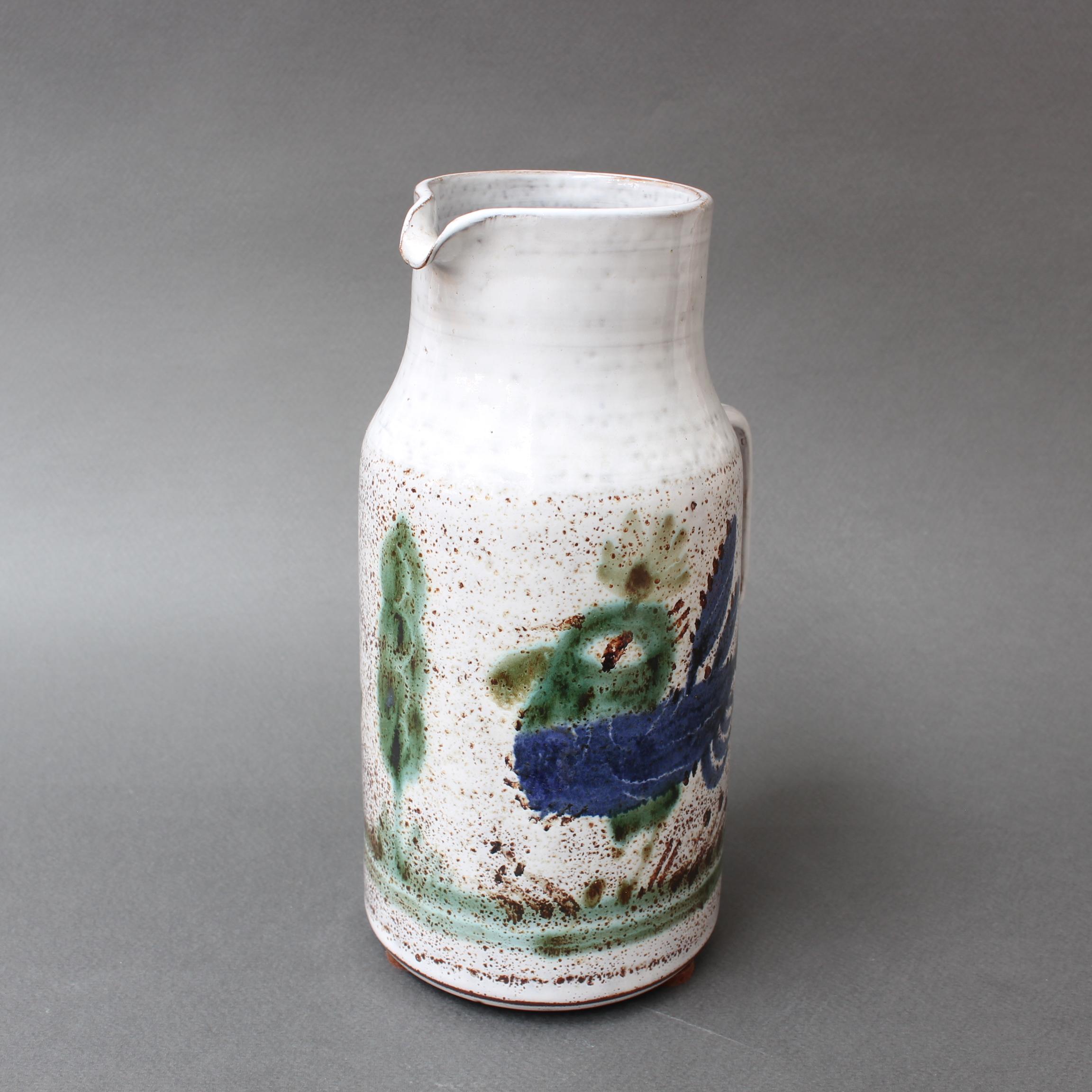 Mid-20th Century Vintage French Ceramic Pitcher by Michel Barbier, circa 1960s