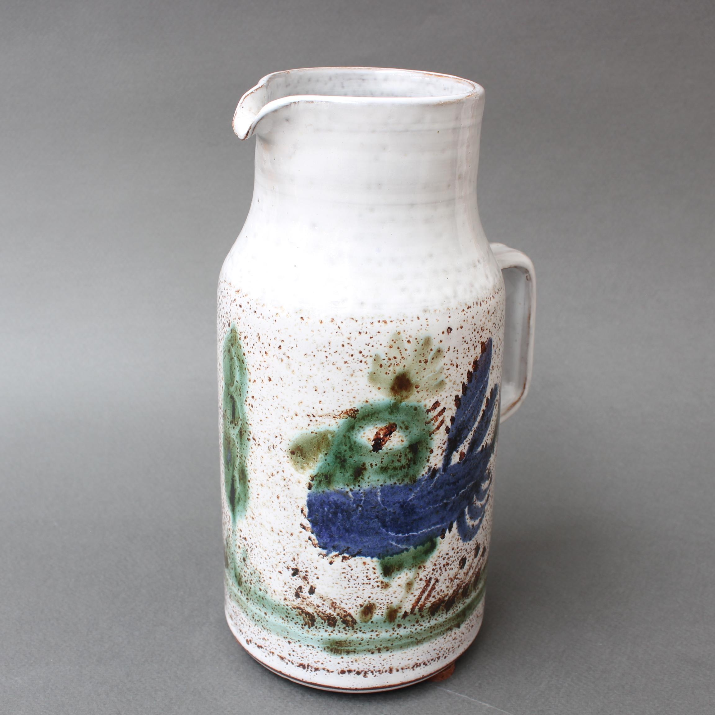 Vintage French Ceramic Pitcher by Michel Barbier, circa 1960s 1