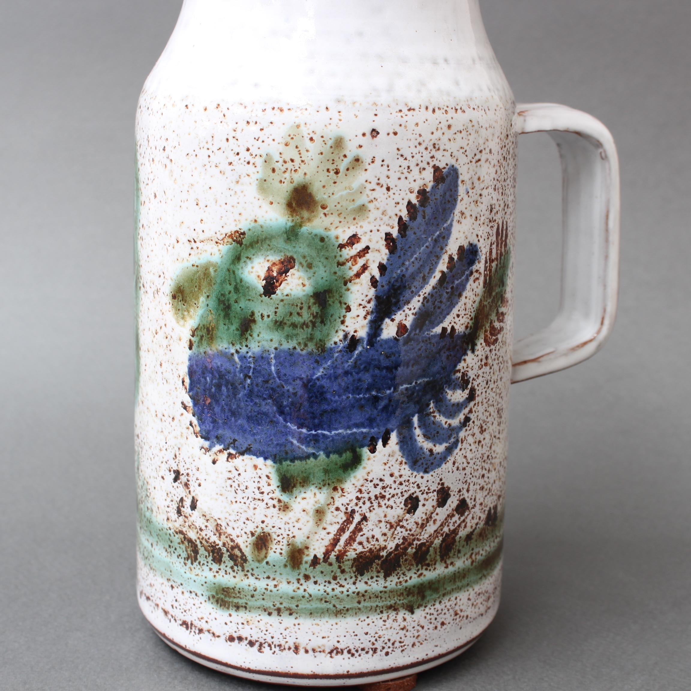 Vintage French Ceramic Pitcher by Michel Barbier, circa 1960s 2