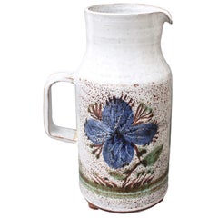 Vintage French Ceramic Pitcher by Michel Barbier, circa 1960s