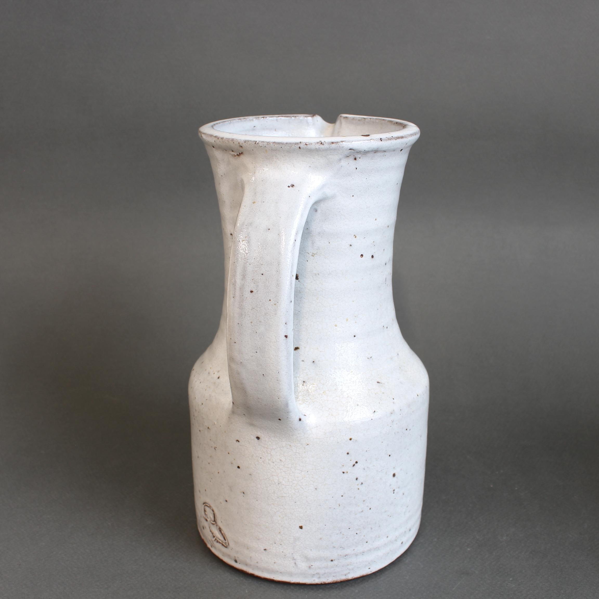 Jarra de cerámica francesa vintage de Pierlot Francés en venta