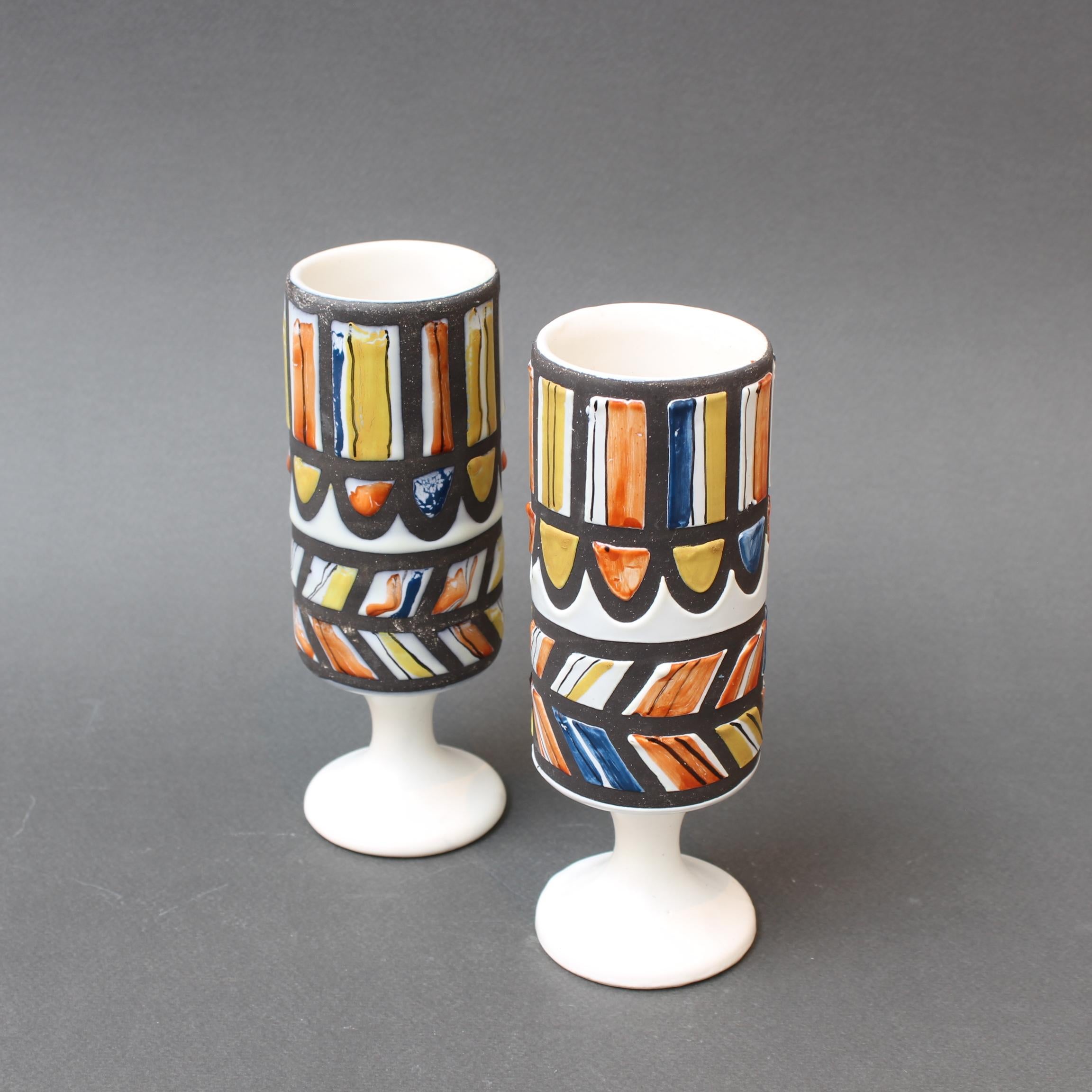 Vintage French Ceramic Set of Vessels by Roger Capron (circa 1960s) For Sale 12