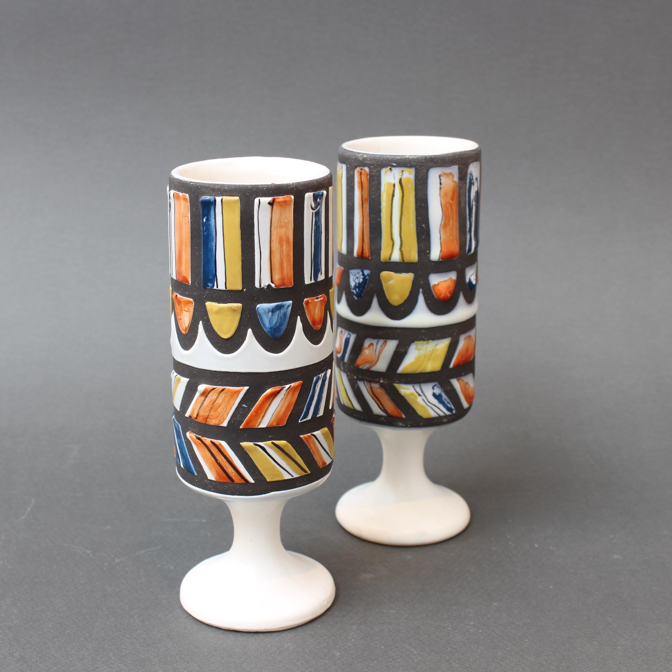 Vintage French Ceramic Set of Vessels by Roger Capron (circa 1960s) For Sale 13