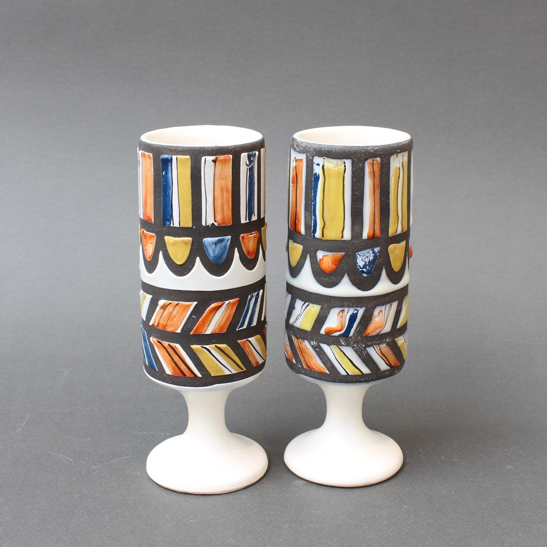 Vintage French Ceramic Set of Vessels by Roger Capron (circa 1960s) For Sale 3