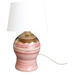 Vintage French Ceramic Table Lamp by Georges Pelletier for La Roue (circa 1970s)
