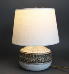 Lámpara de sobremesa de cerámica francesa vintage de Marcel Giraud (hacia 1960)