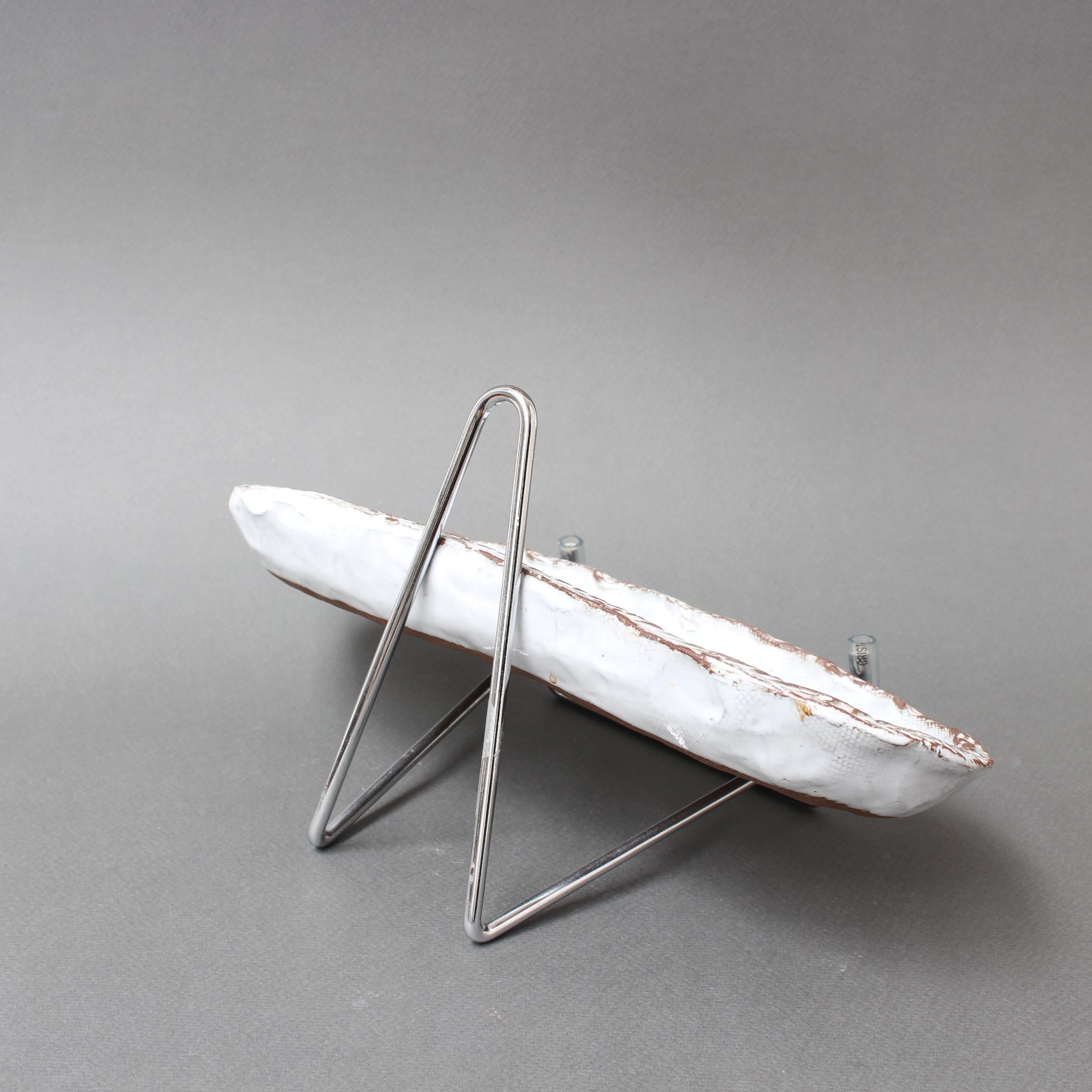 Vassoio francese d'epoca in ceramica di Albert Thiry, circa anni '70 In condizioni buone in vendita a London, GB