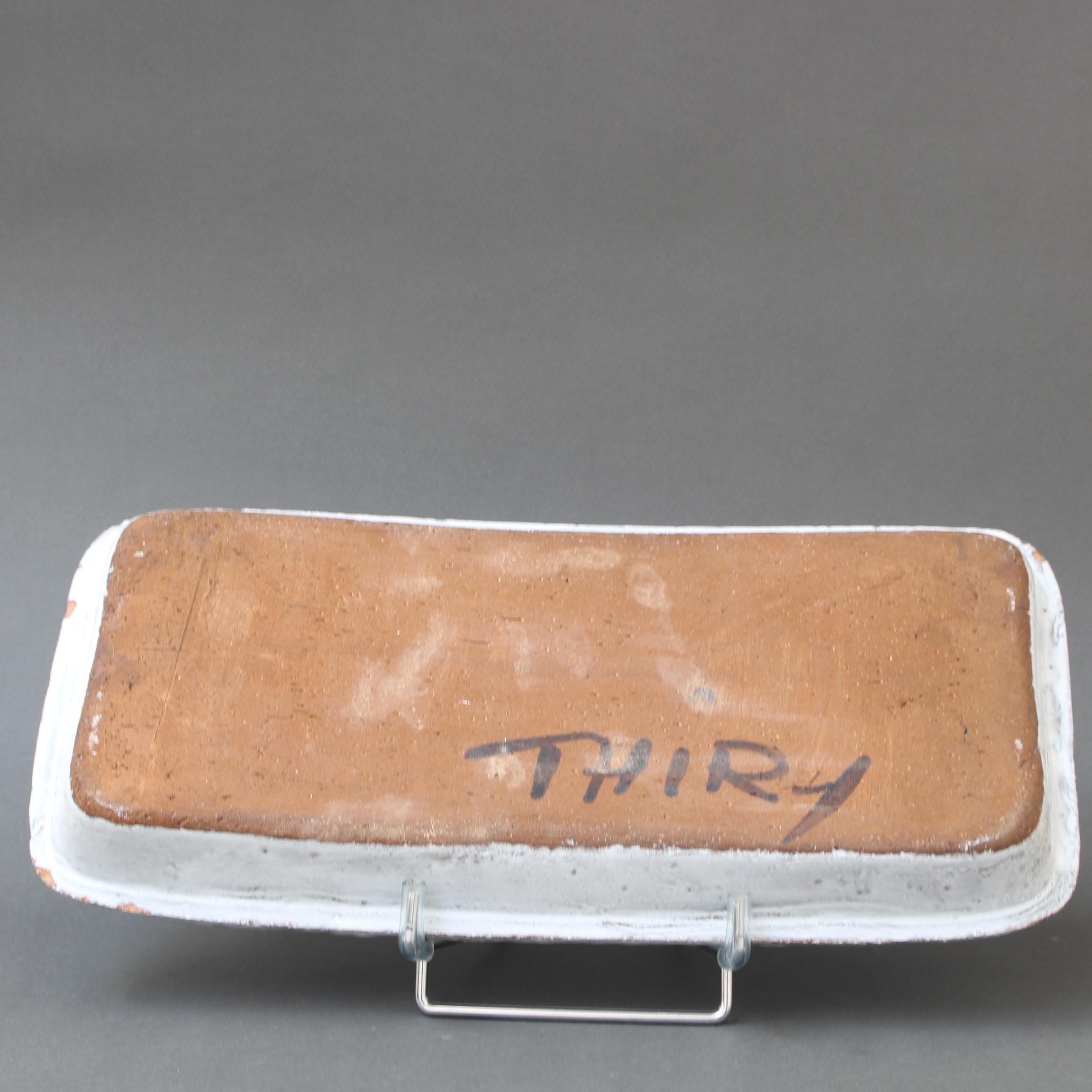 Vintage French Ceramic Tray by Albert Thiry, 'circa 1970s' For Sale 3