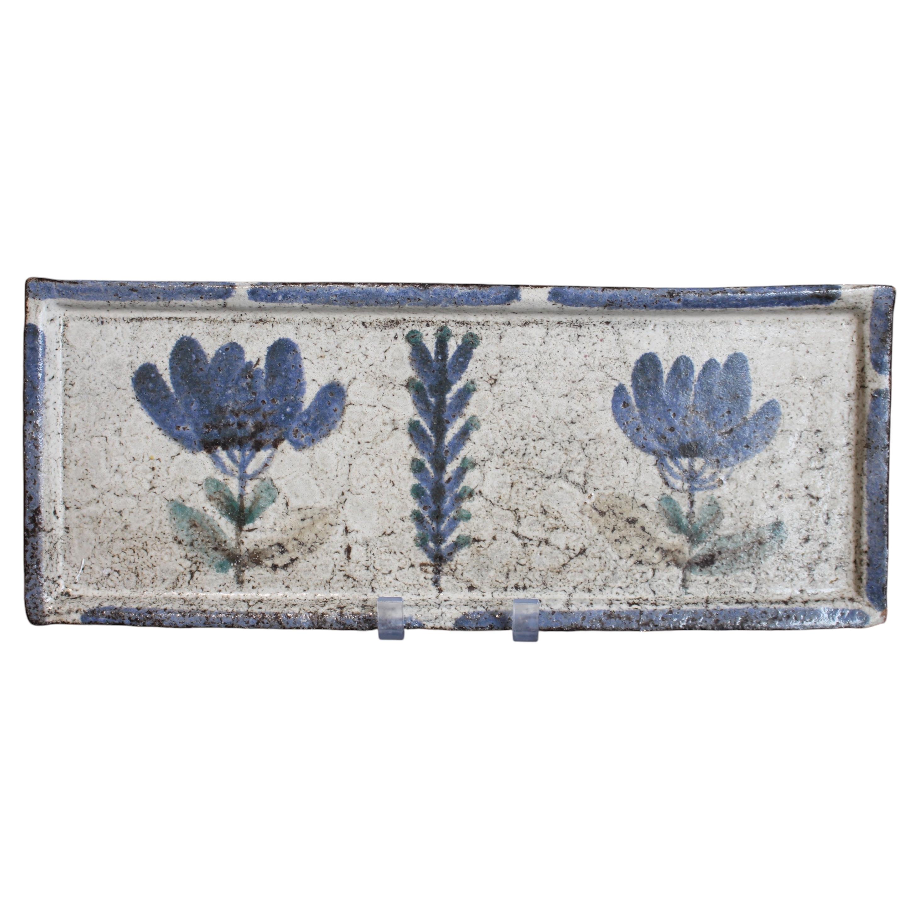 Vintage French Ceramic Tray by Gustave Reynaud / Le Mûrier