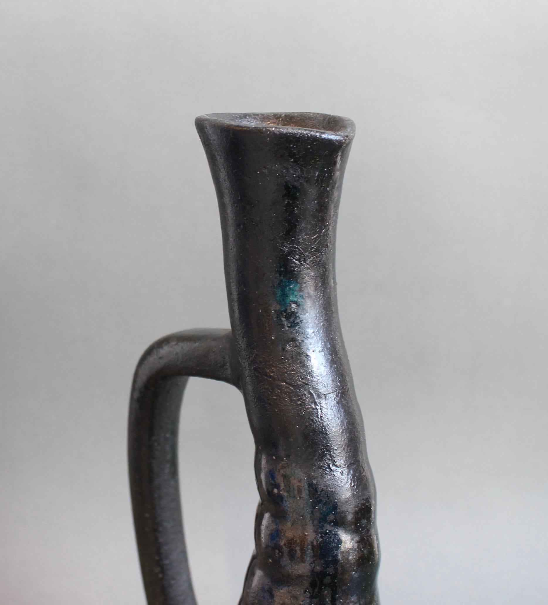 Vintage French Ceramic Vase by Accolay (circa 1960s) For Sale 6