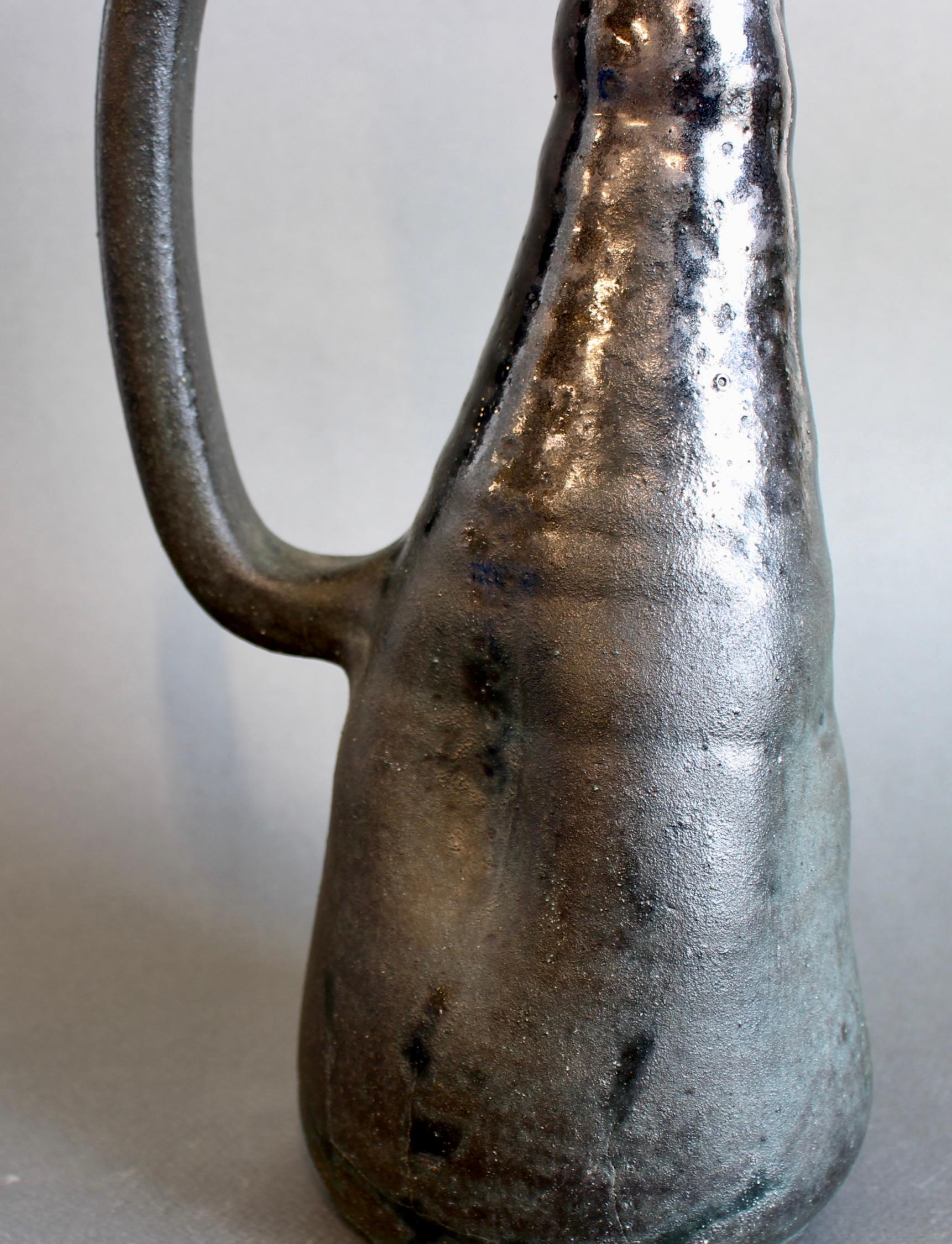 Vintage French Ceramic Vase by Accolay (circa 1960s) For Sale 7