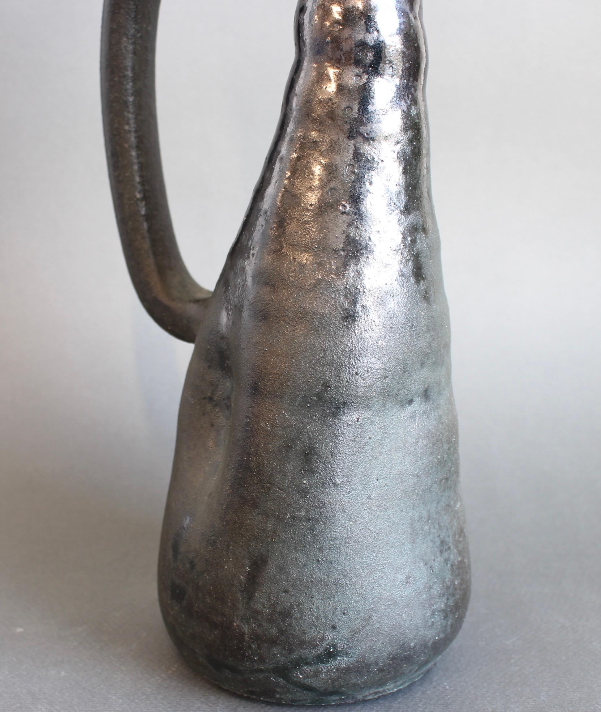 Vintage French Ceramic Vase by Accolay (circa 1960s) For Sale 8