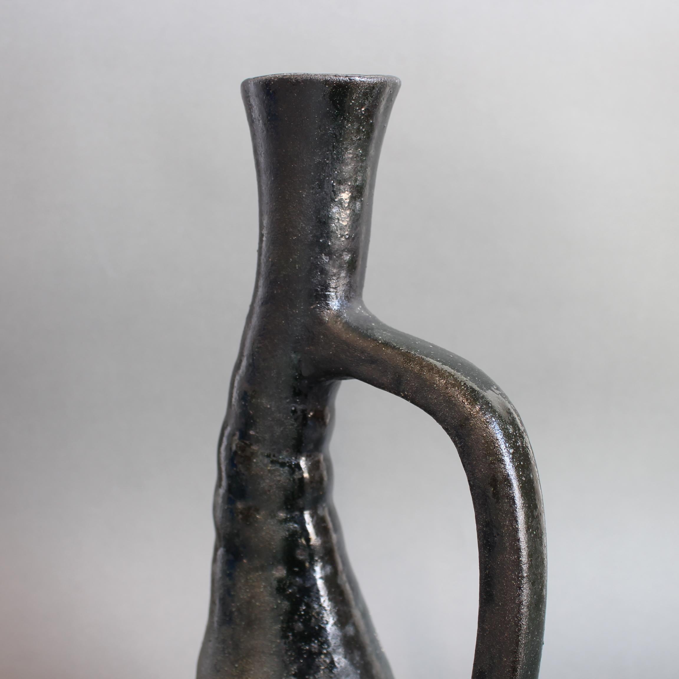 Vintage French Ceramic Vase by Accolay (circa 1960s) For Sale 4