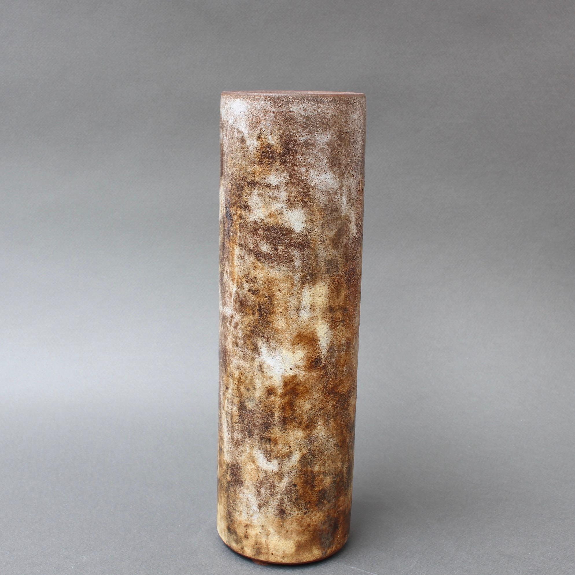 Mid-20th Century Vintage French Ceramic Vase by Alexandre Kostanda, circa 1960s For Sale