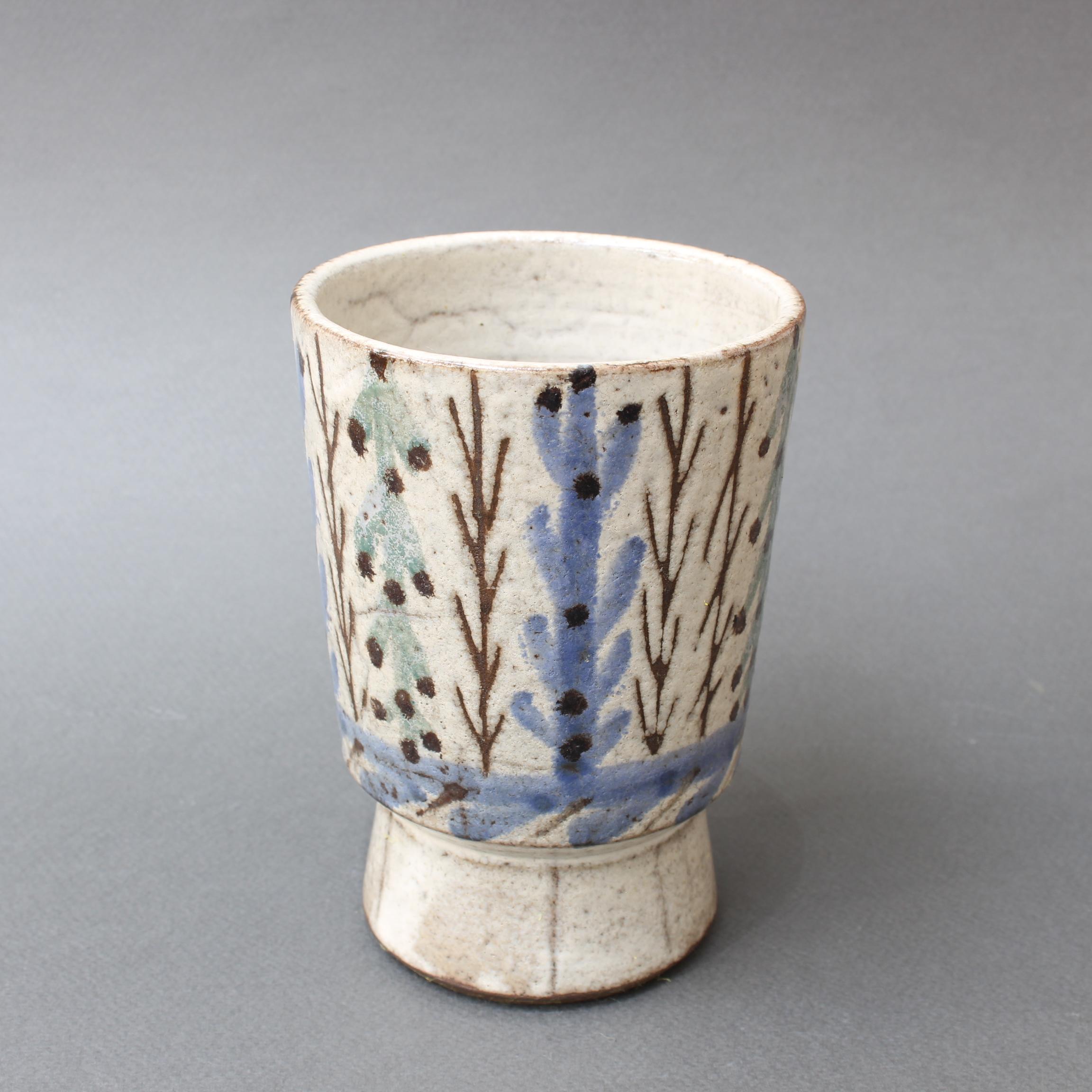 Vintage French Ceramic Vase by Gustave Reynaud, Le Mûrier 'circa 1950s' In Good Condition In London, GB