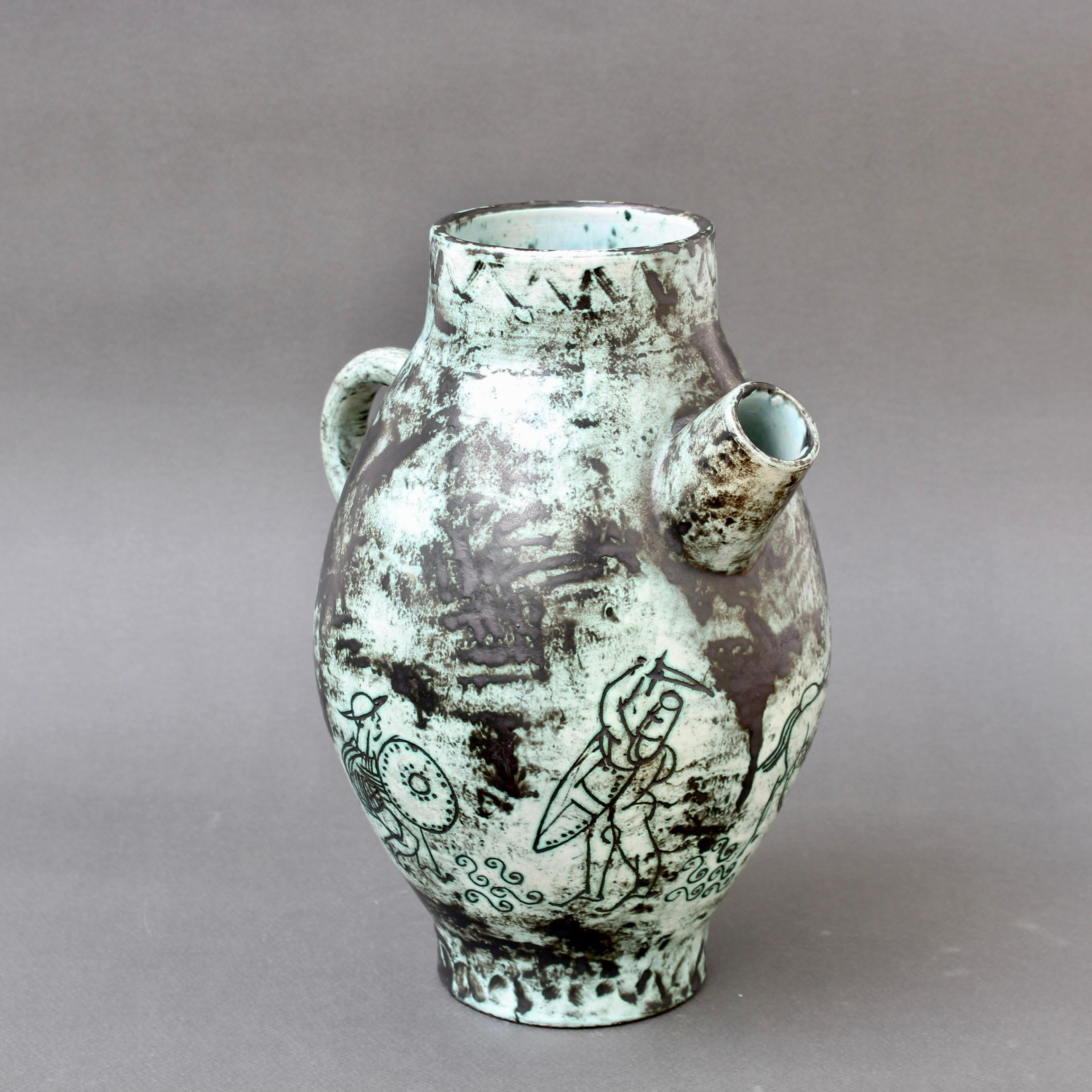 Vintage French Ceramic Vase by Jacques Blin (circa 1950s) For Sale 6