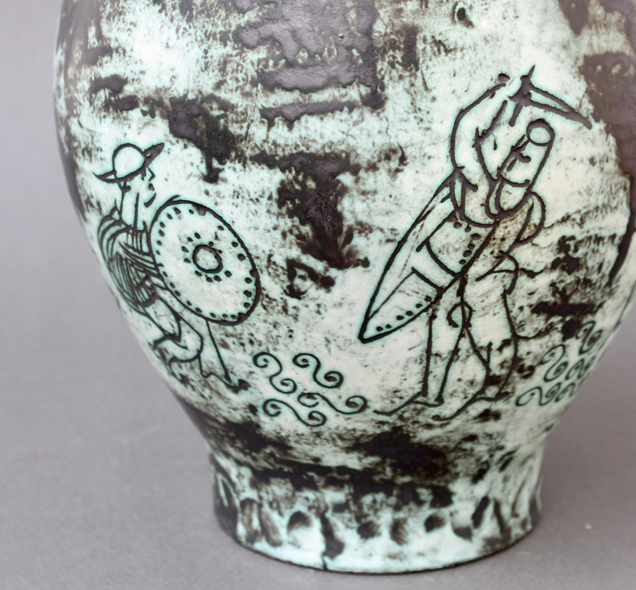 Vintage French Ceramic Vase by Jacques Blin (circa 1950s) For Sale 7