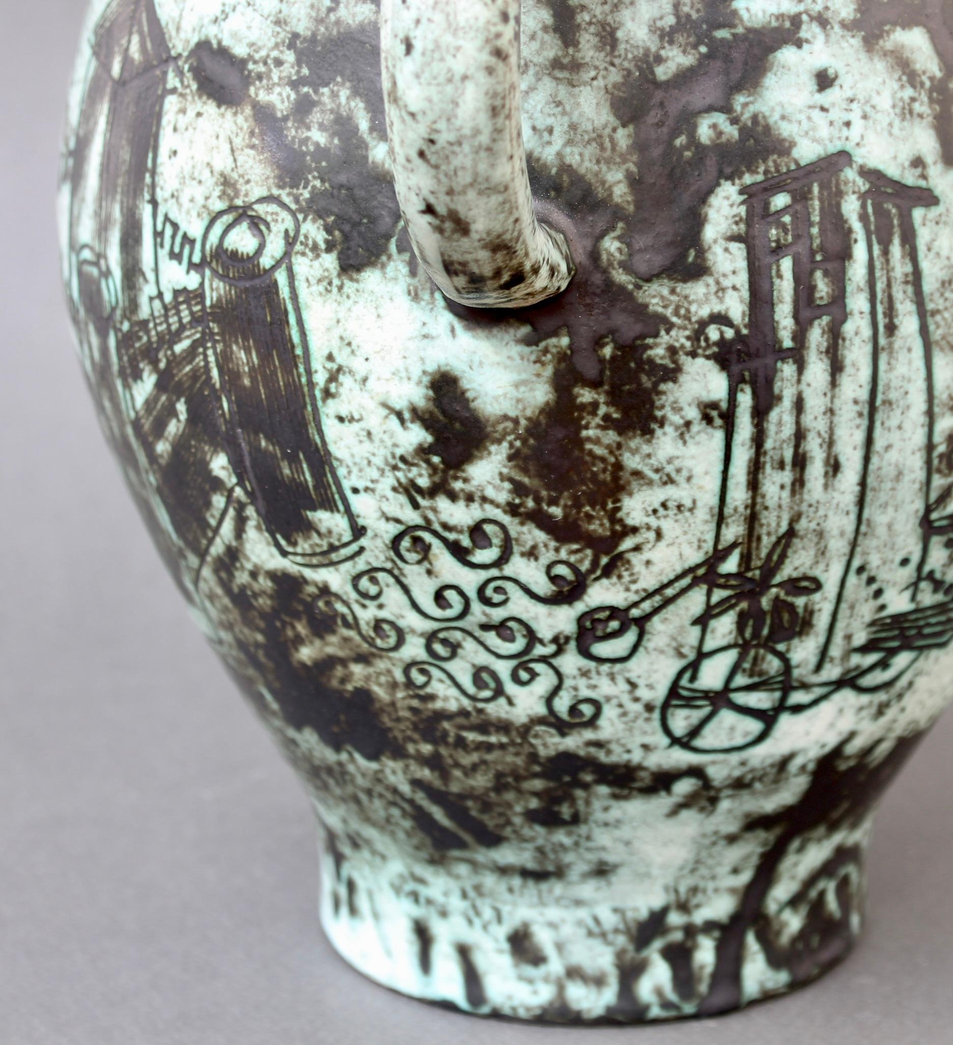 Vintage French Ceramic Vase by Jacques Blin (circa 1950s) For Sale 9