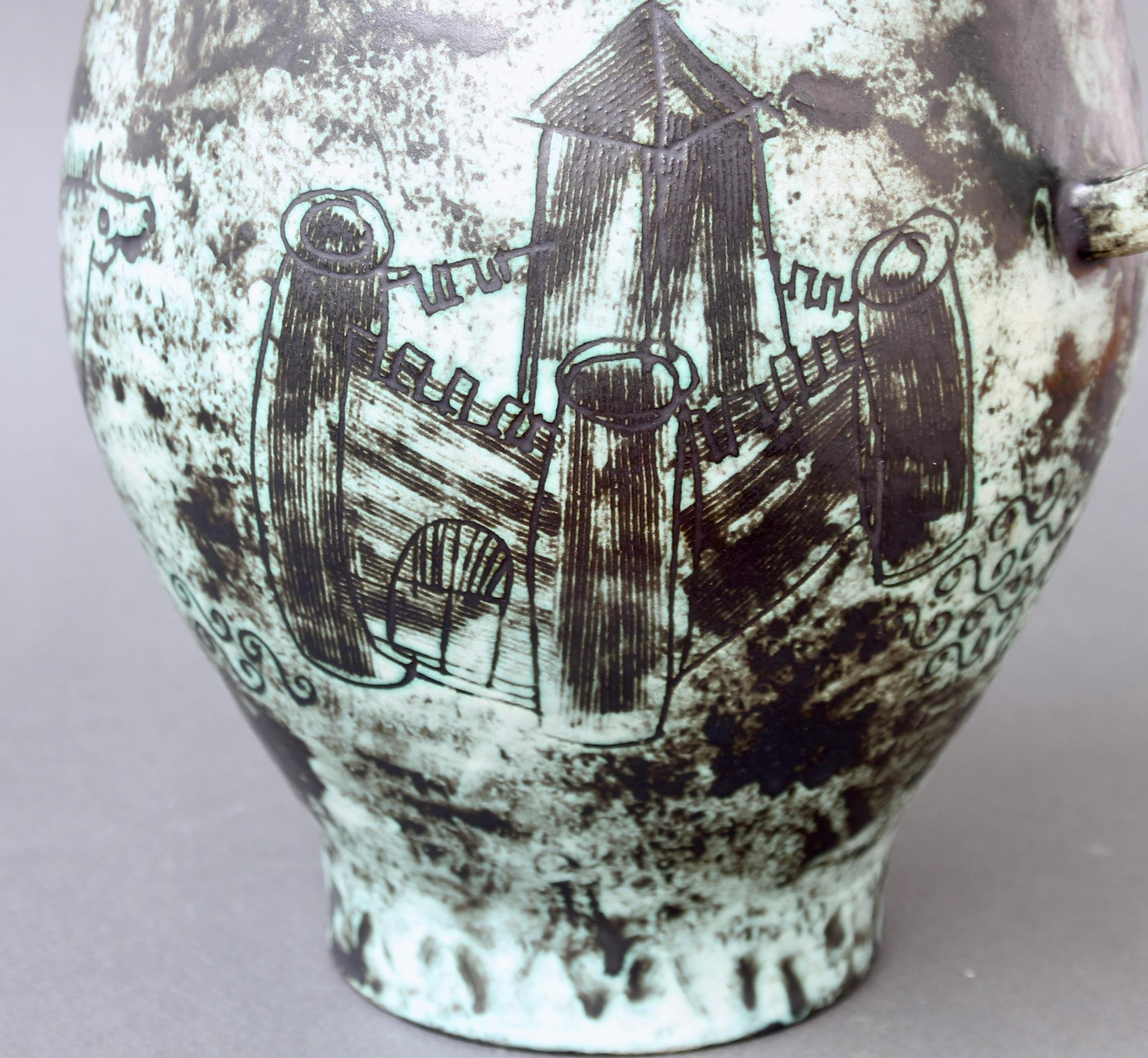Vintage French Ceramic Vase by Jacques Blin (circa 1950s) For Sale 10