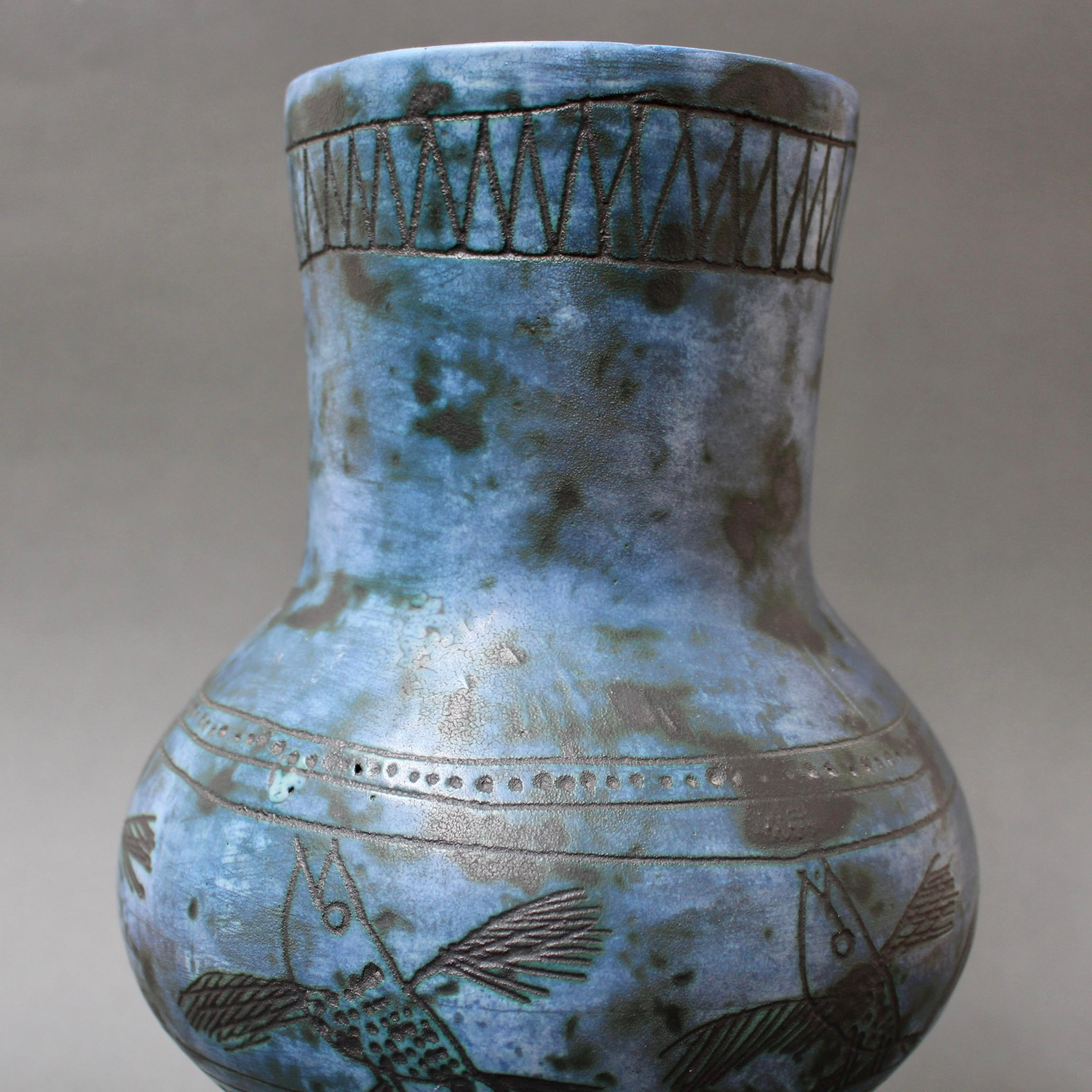 Vintage French Ceramic Vase by Jacques Blin, 'circa 1950s' For Sale 12
