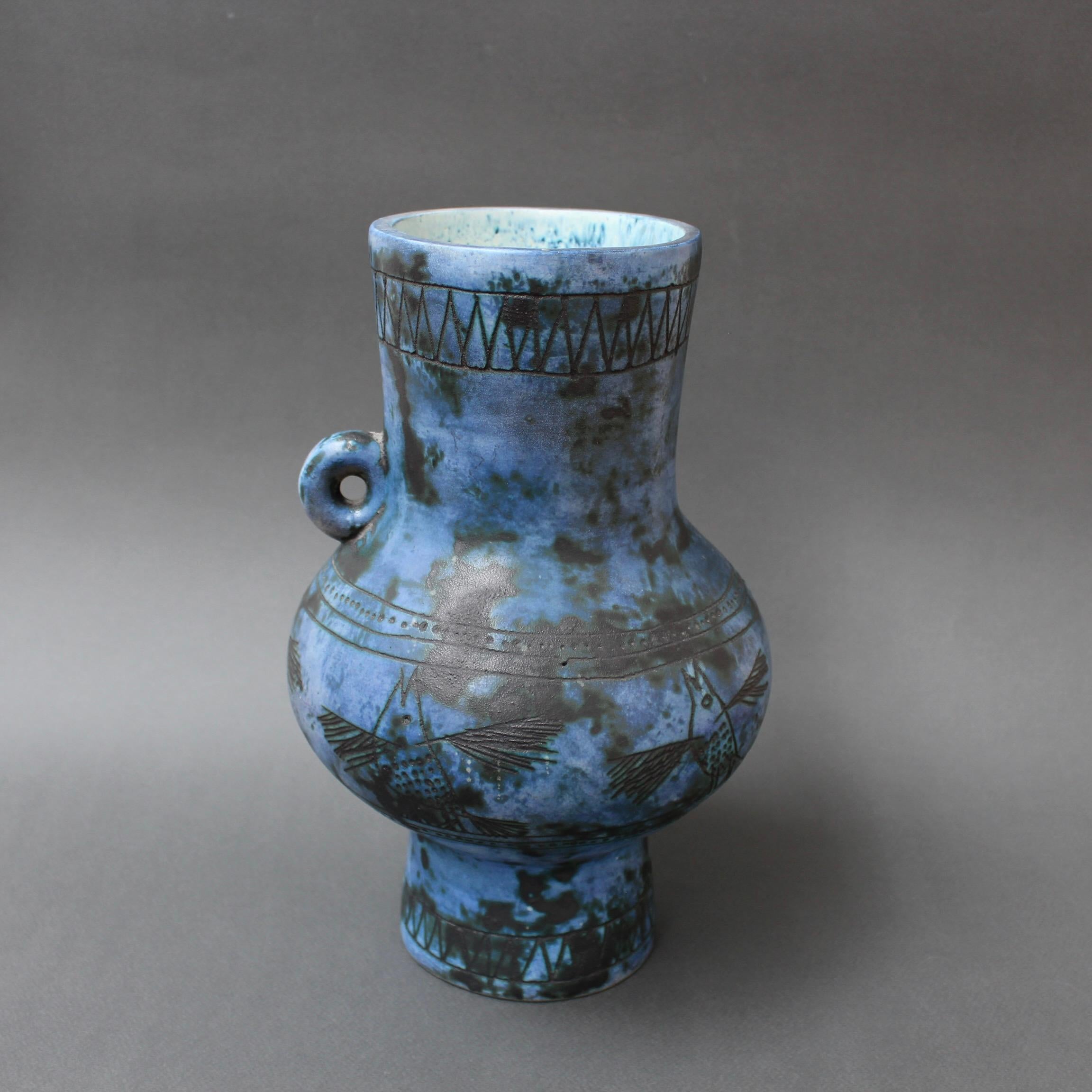 Vintage French Ceramic Vase by Jacques Blin, 'circa 1950s' In Good Condition For Sale In London, GB