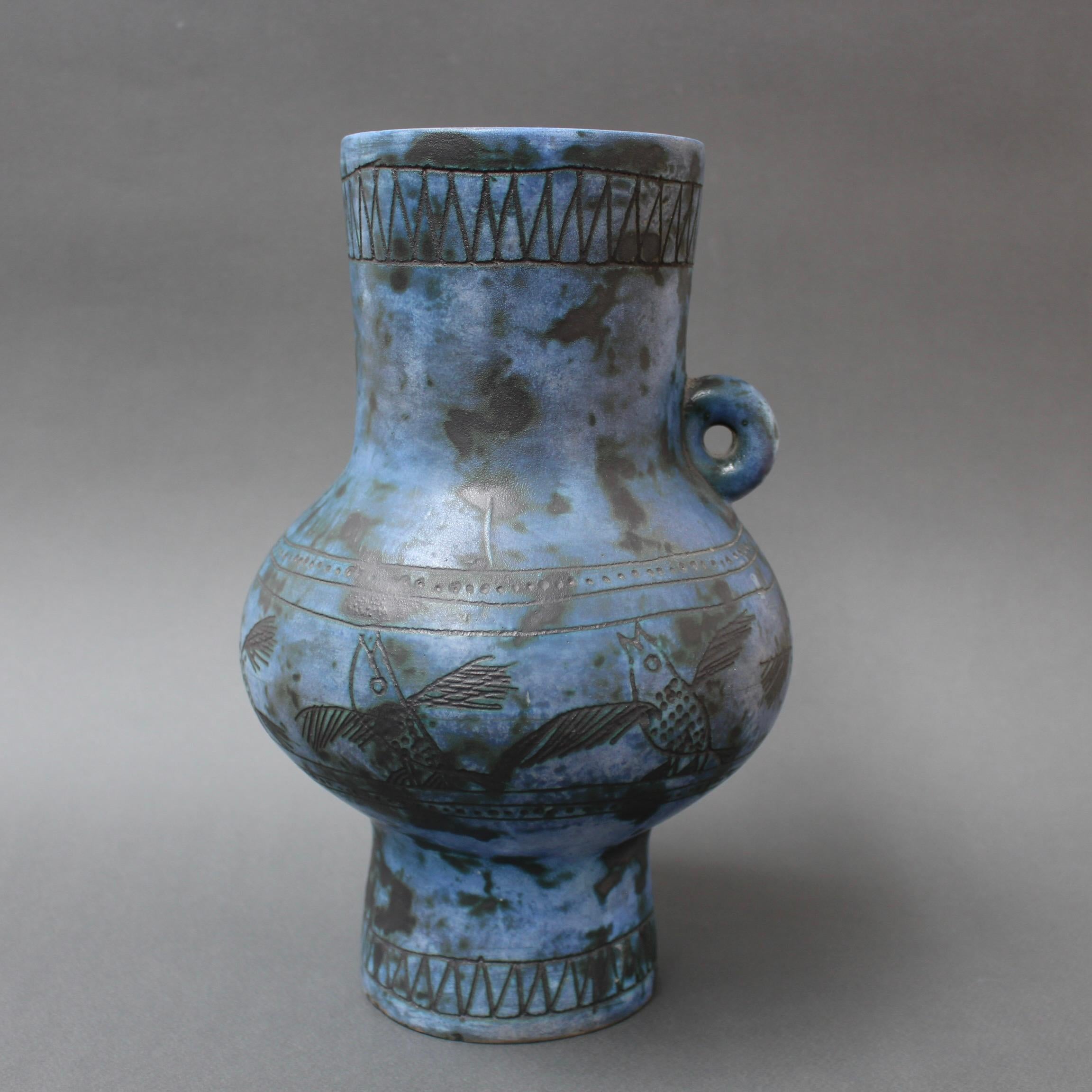 Mid-20th Century Vintage French Ceramic Vase by Jacques Blin, 'circa 1950s' For Sale